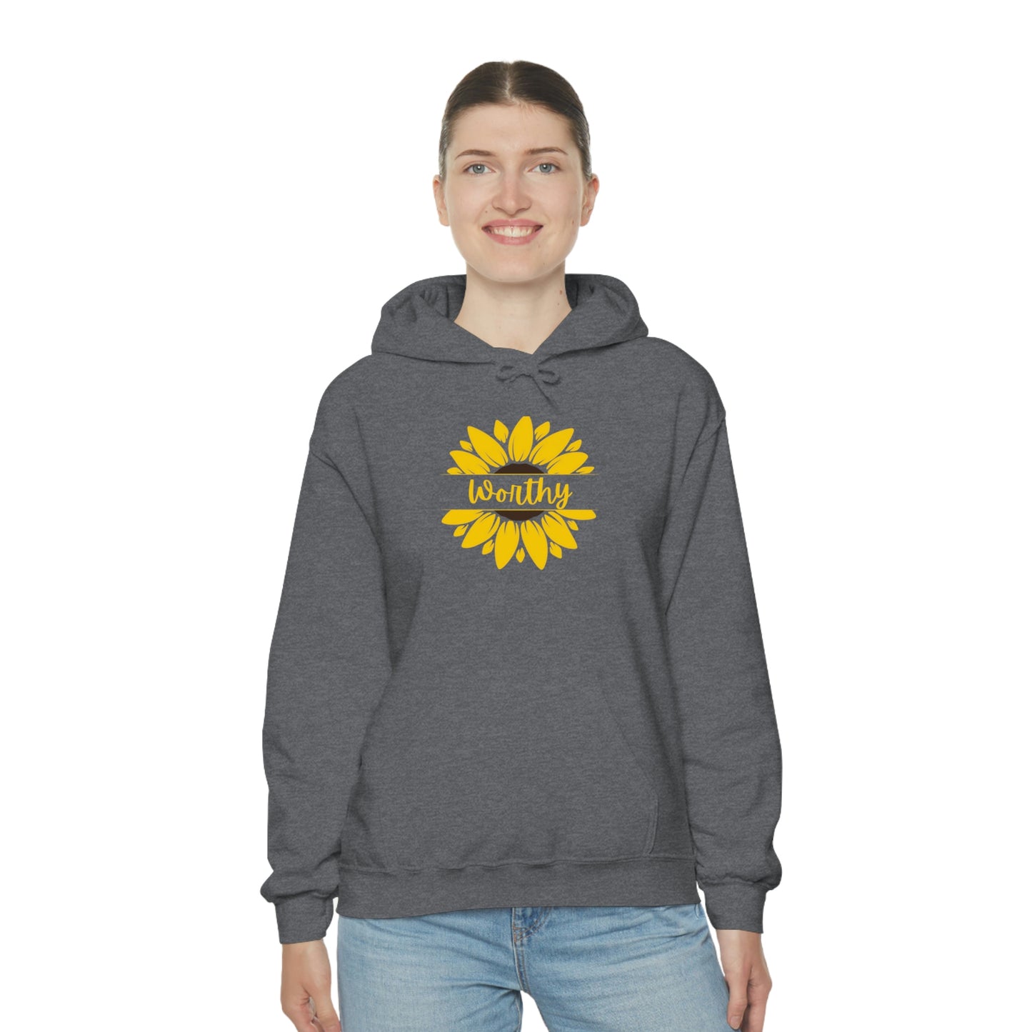 Worthy Sunflower Hooded Sweatshirt; Worthy Sunflower Hoodie