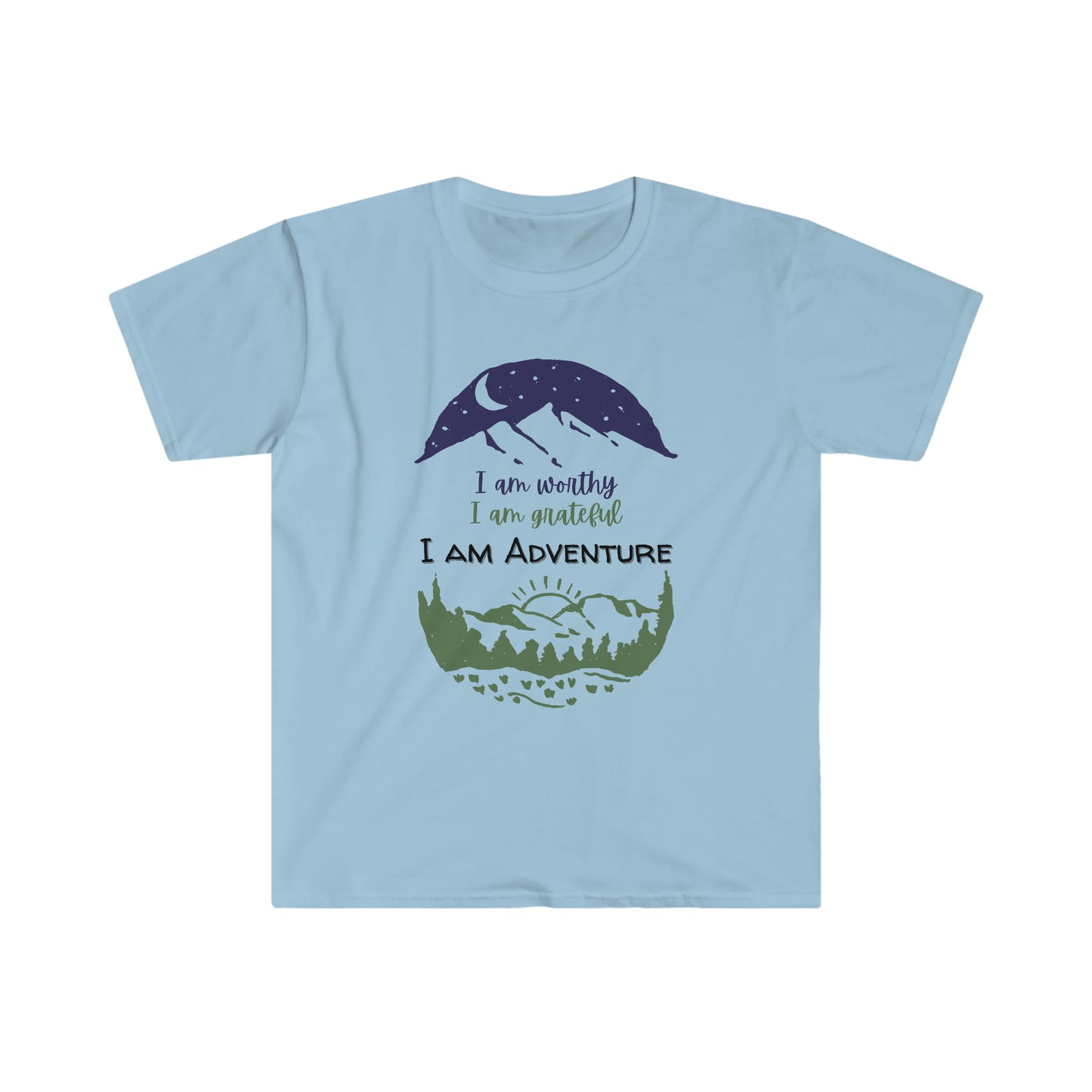 I am Adventure T-Shirt; Hiking Adventure Soft T-Shirt