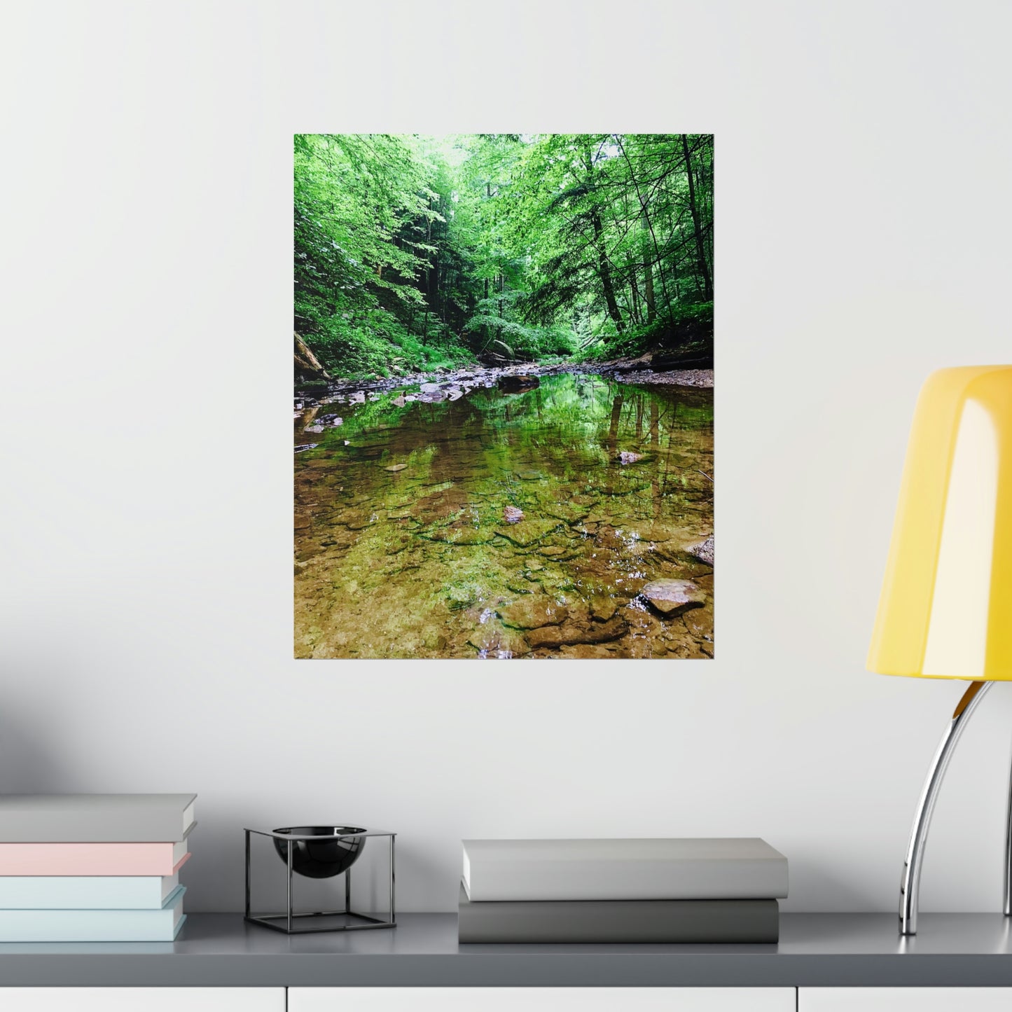 Forest Creek Bed Premium Matte Poster; Nature Photography Poster