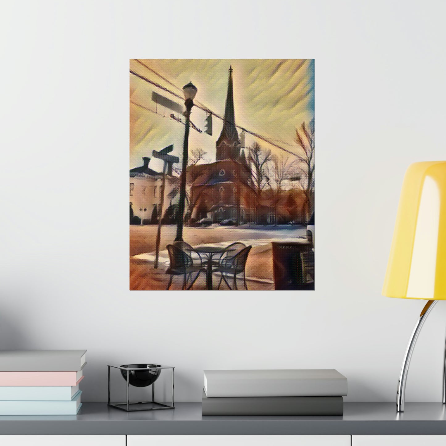 Street Corner Somewhere Premium Matte Poster; Photography Print