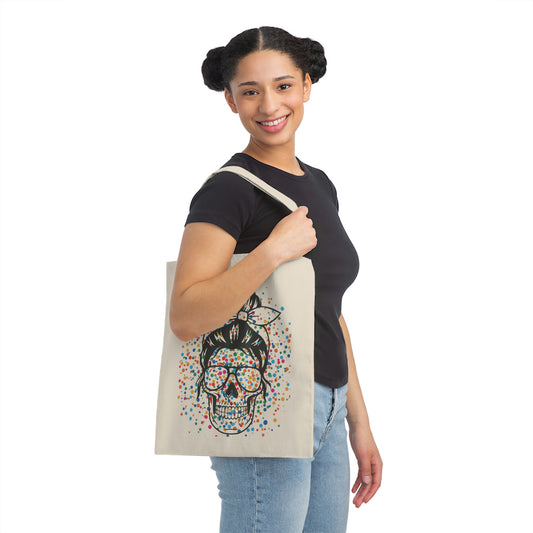 Sassy Skull Bag; Colorful Durable Tote Bag