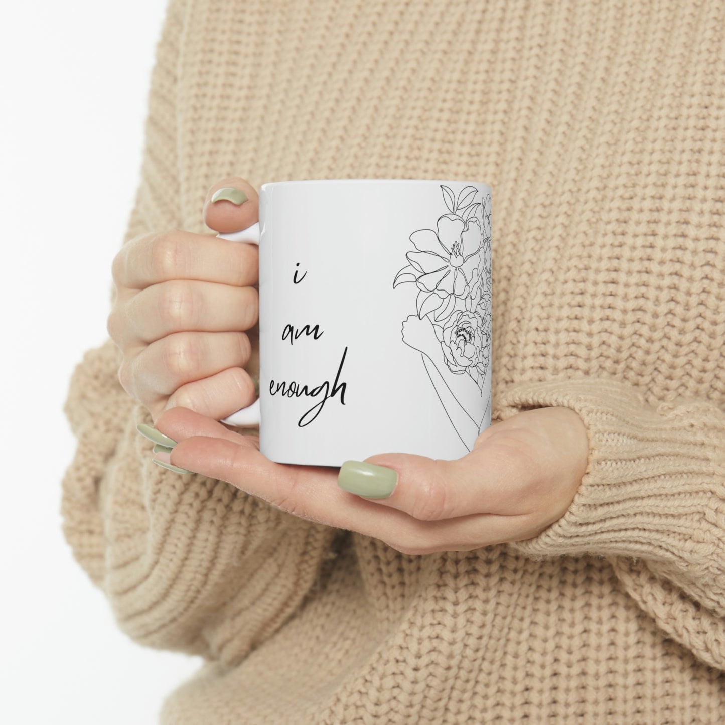 I am worthy, I am enough Self Love 11oz. Ceramic Mug