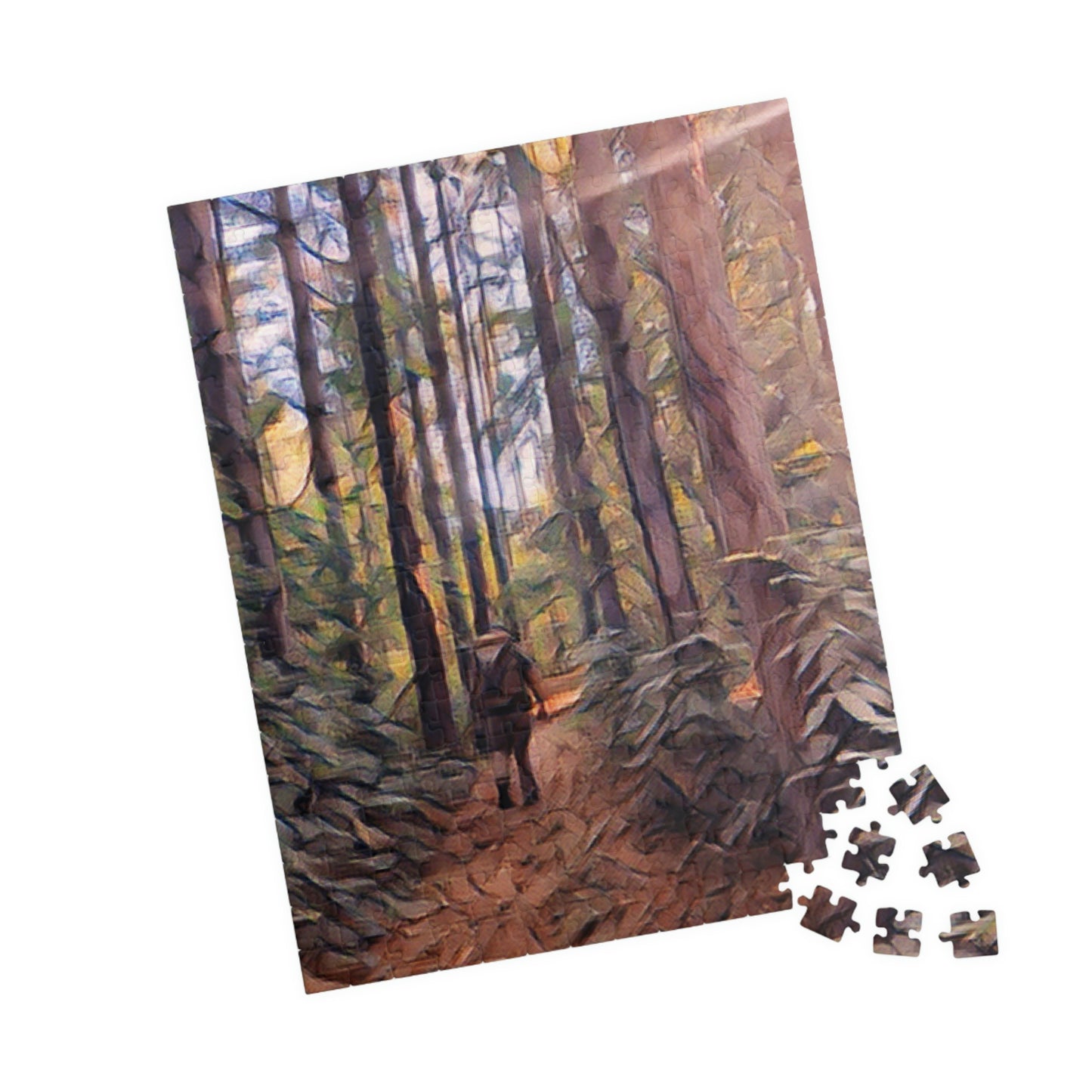 Into The Unknown Puzzle; Nature Print Puzzle: Hiking Print Puzzle