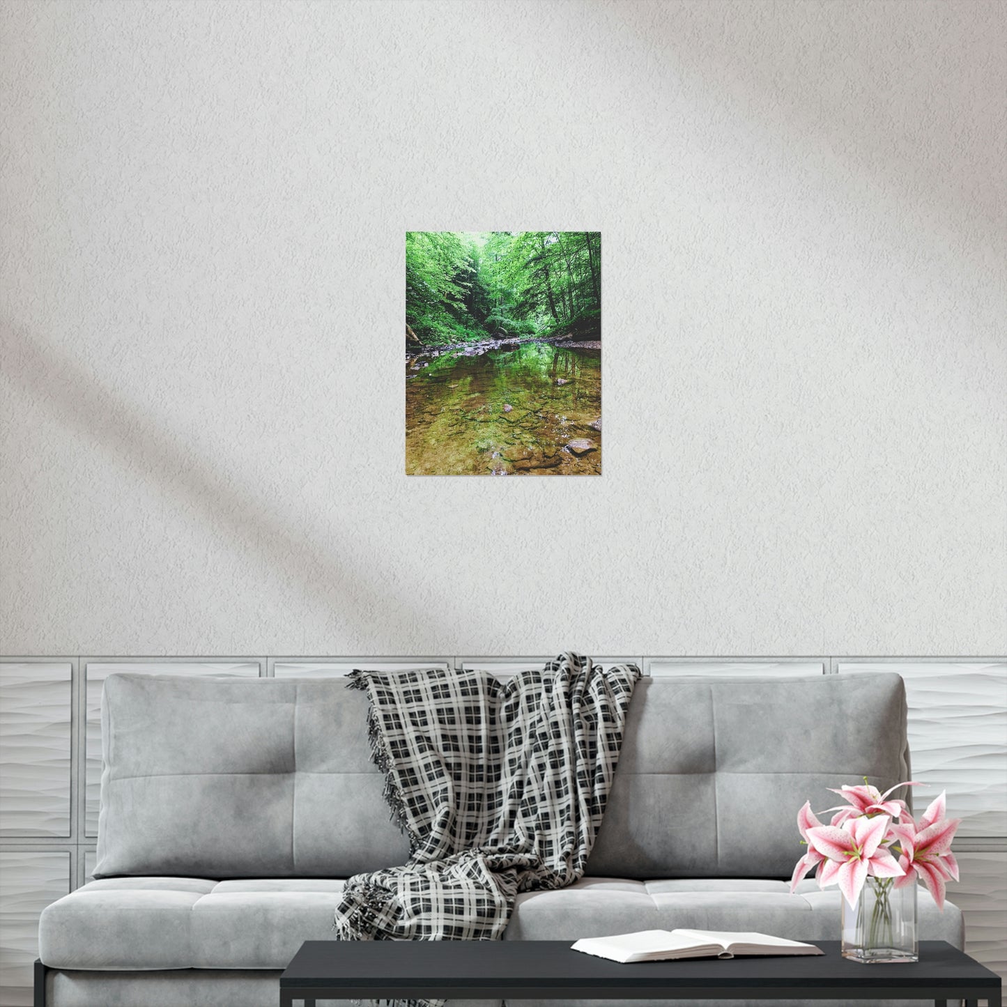 Forest Creek Bed Premium Matte Poster; Nature Photography Poster