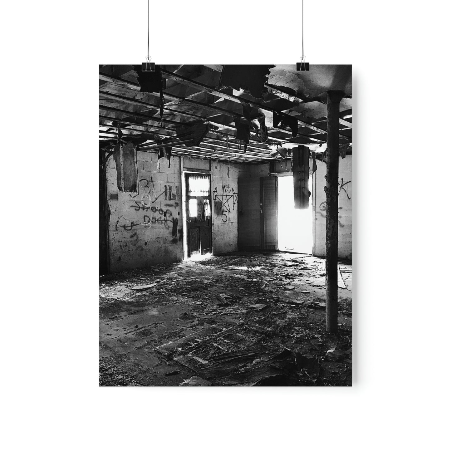 Dirty Beautiful Premium Matte Poster, Grey Scale Photography