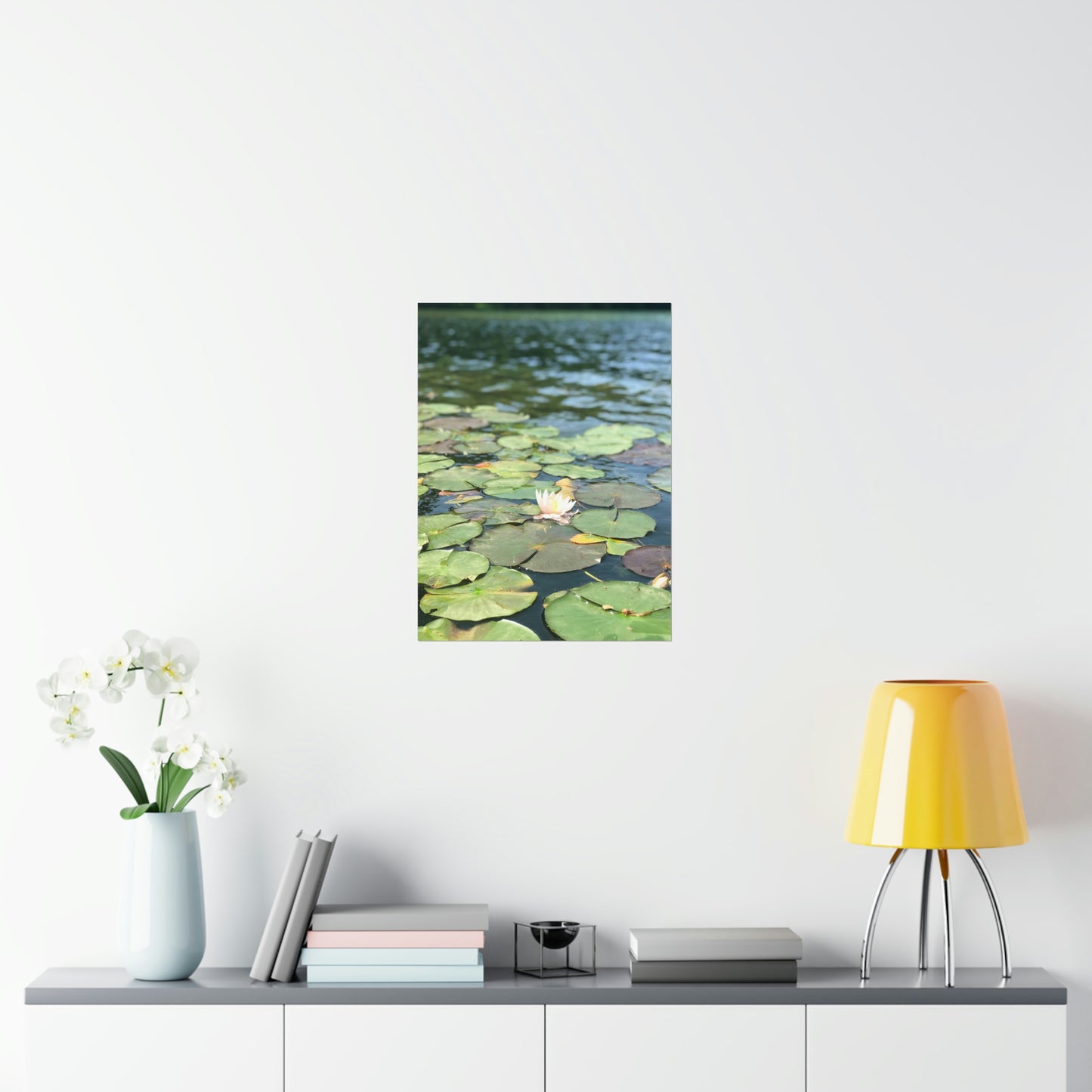 Lone Lilly Premium Matte Poster, Nature Photography