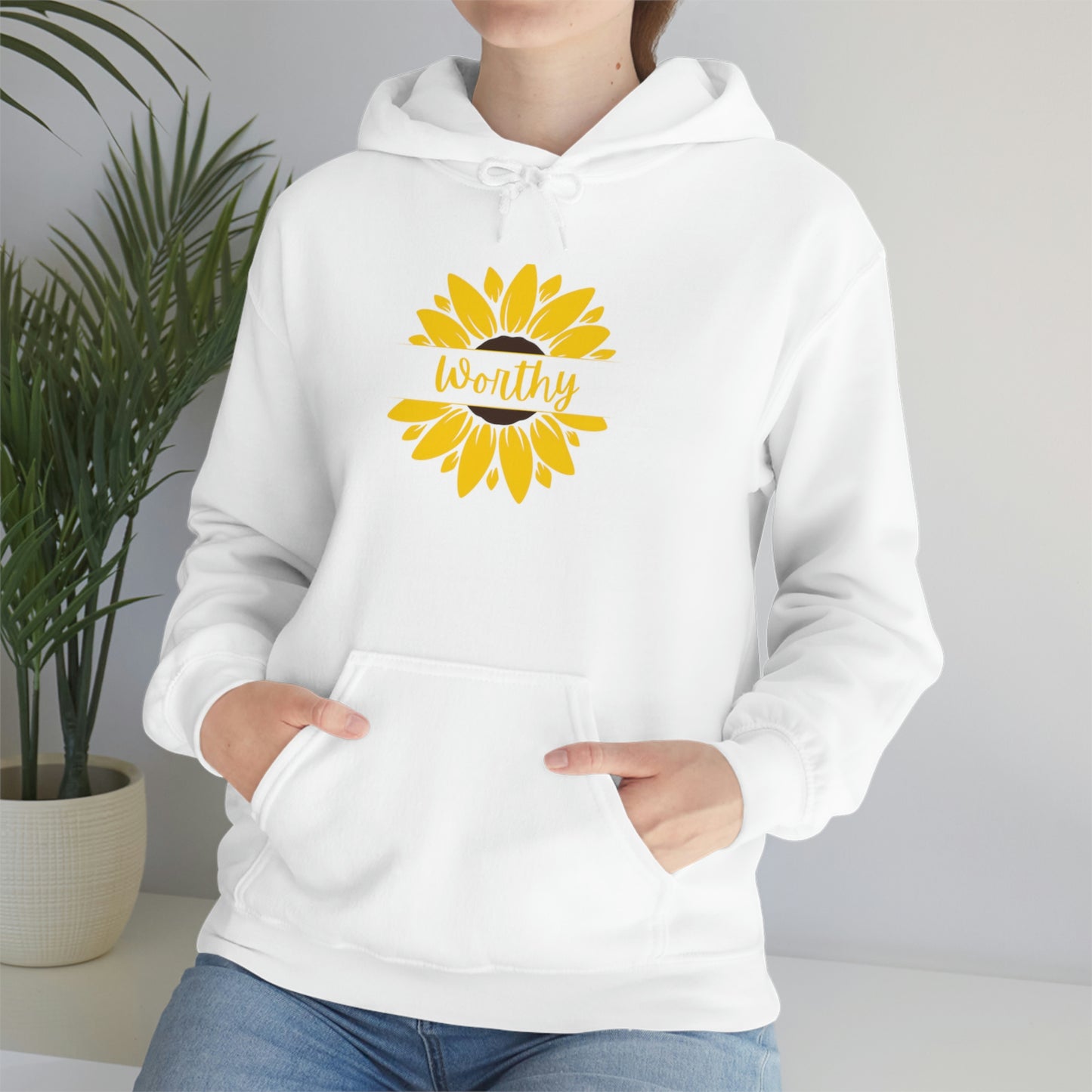 Worthy Sunflower Hooded Sweatshirt; Worthy Sunflower Hoodie