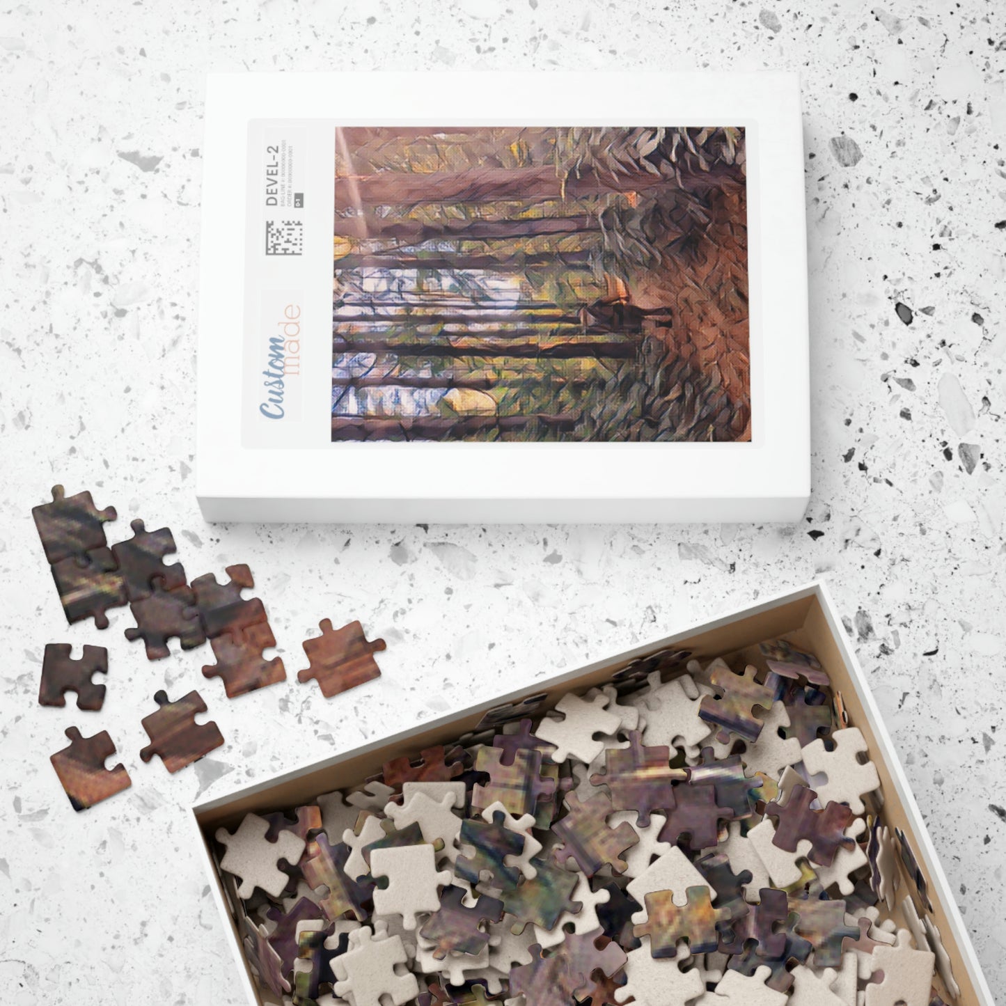 Into The Unknown Puzzle; Nature Print Puzzle: Hiking Print Puzzle