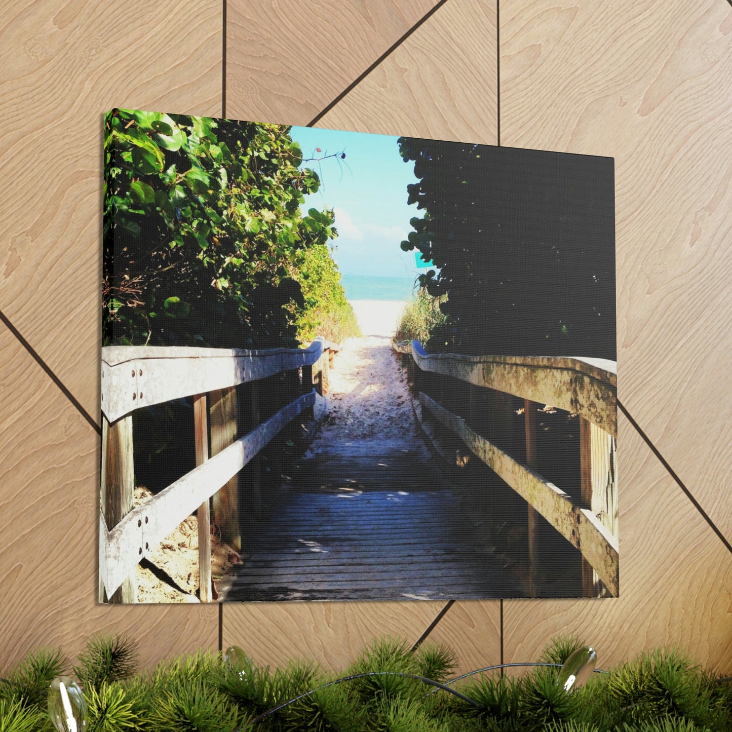 Walk to the Beach Nature Photography Canvas