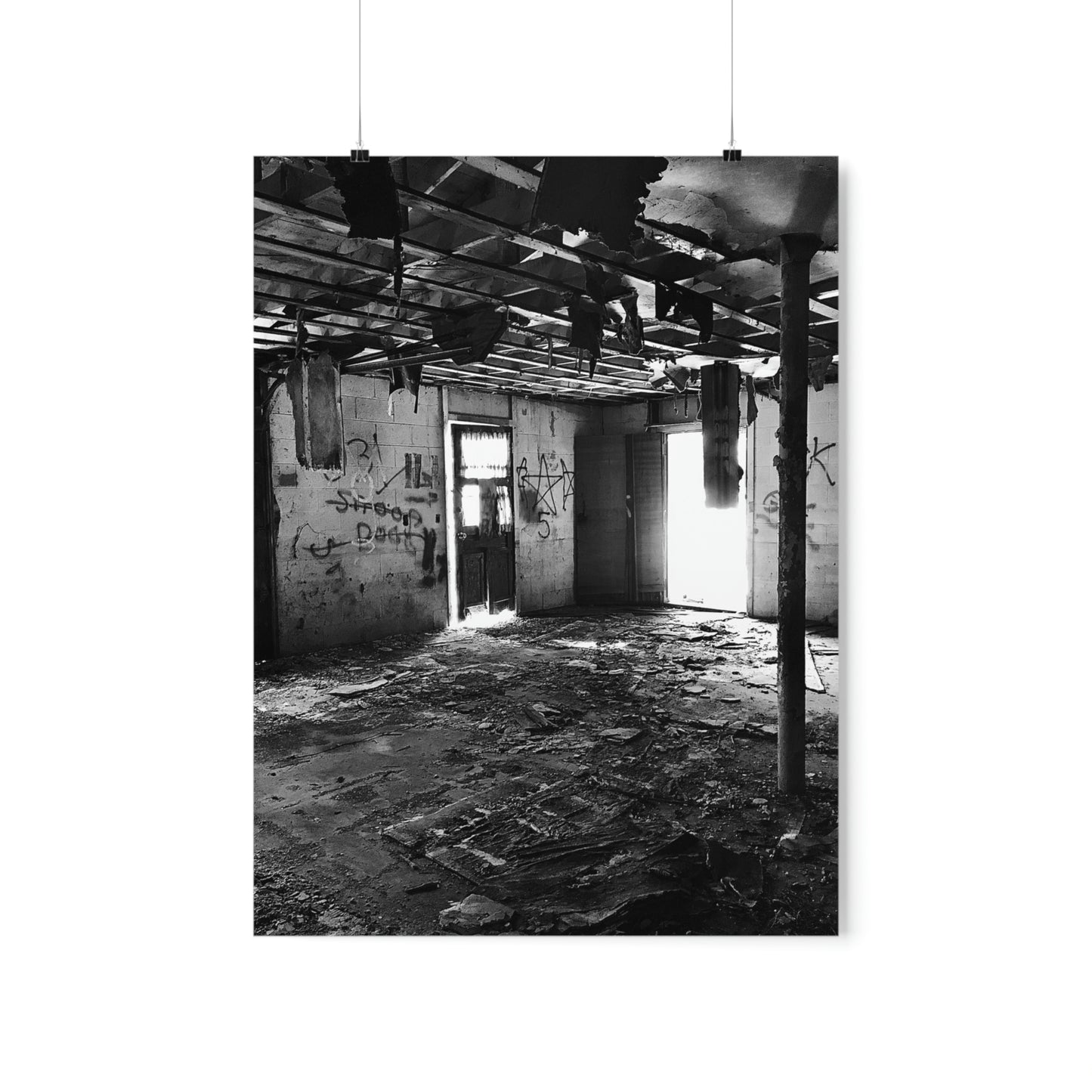 Dirty Beautiful Premium Matte Poster, Grey Scale Photography