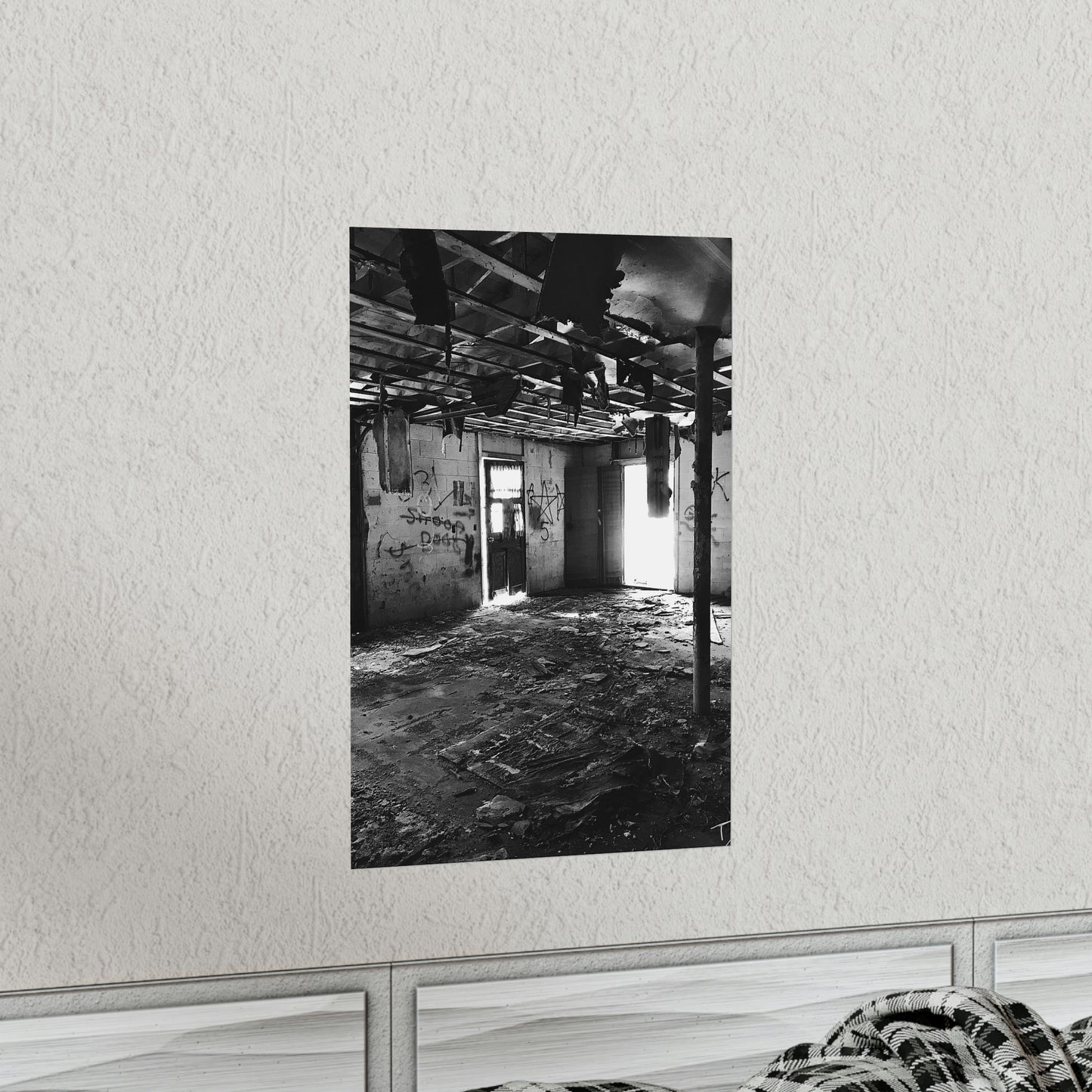 Dirty Beautiful Premium Matte Poster, Grey Scale Photography