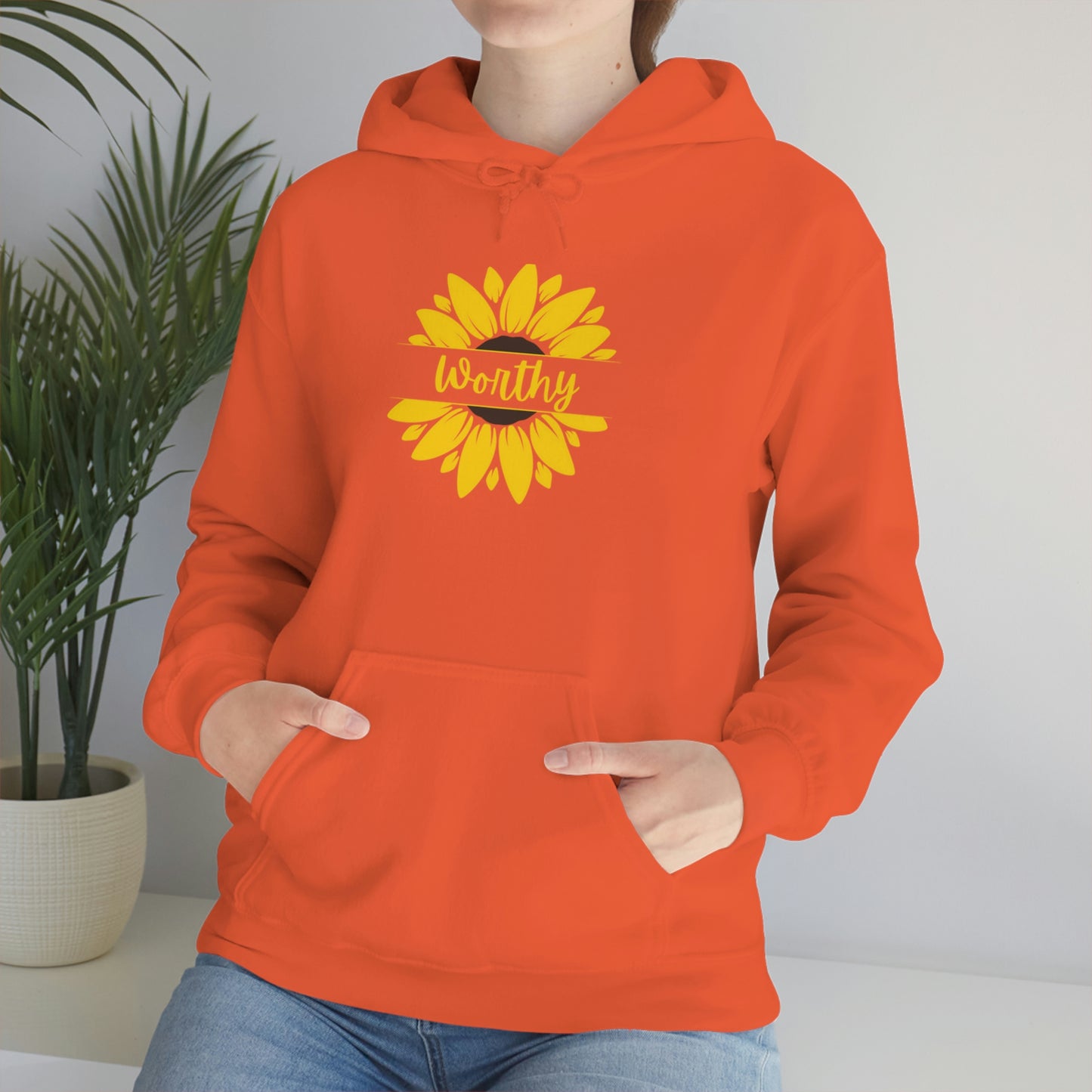 Worthy Sunflower Hooded Sweatshirt; Worthy Sunflower Hoodie