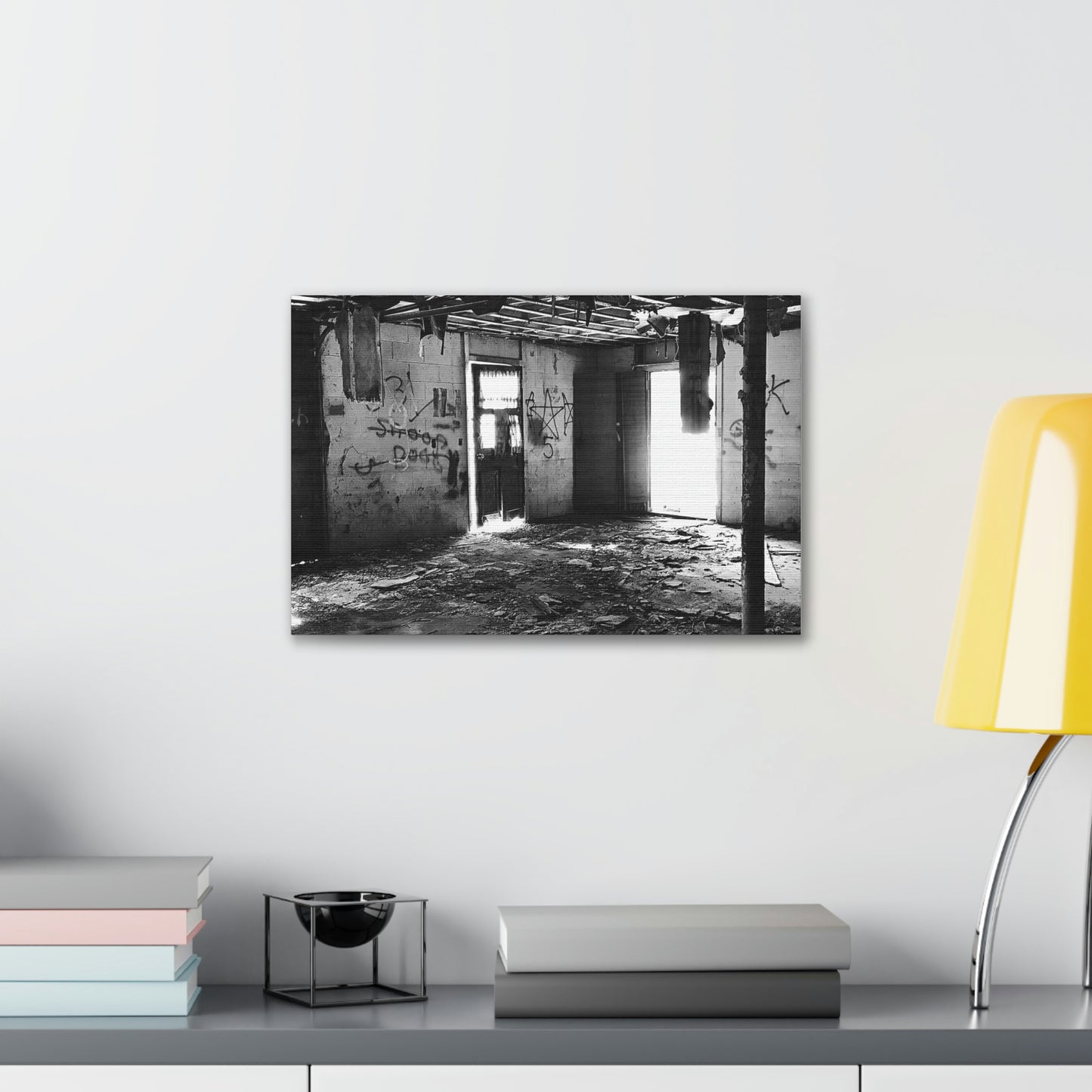 Dirty Beautiful Canvas; Grey Scale Photography Canvas