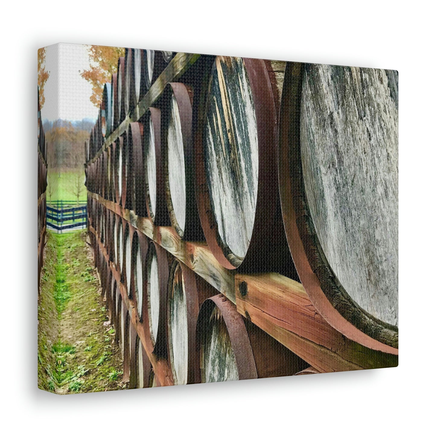 Wine Barrel Canvas; Photography Print Canvas