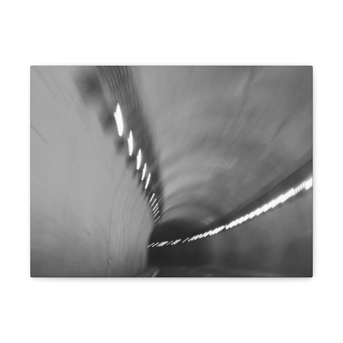 Tunnel Vision Canvas; Grey Scale Photography Canvas