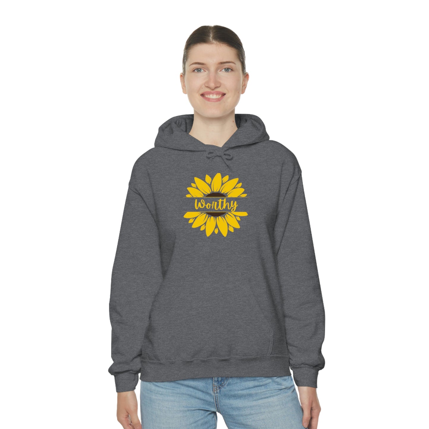 Worthy Sunflower Hooded Sweatshirt; Worthy Sunflower Hoodie