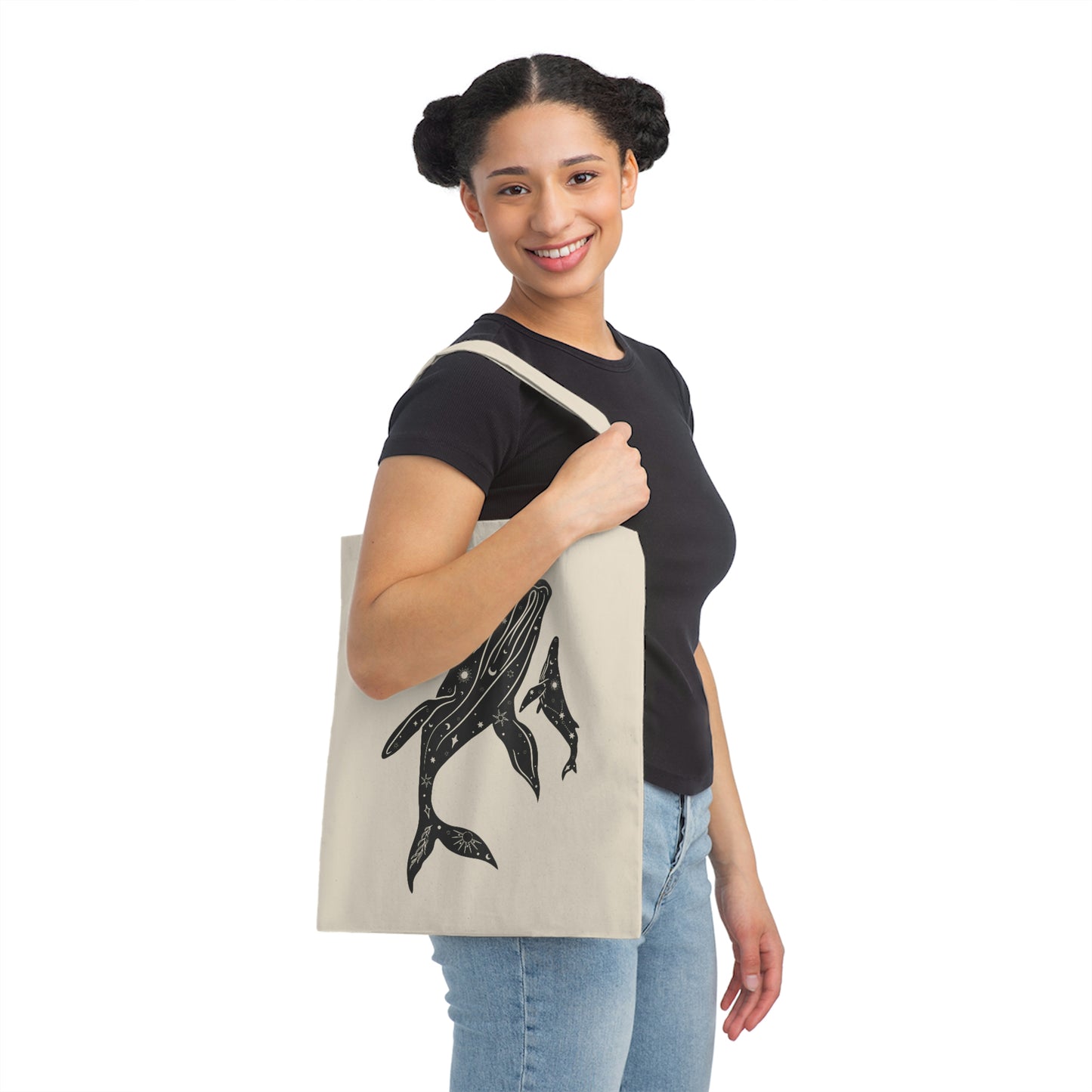 Whale Durable Canvas Bag; The Whale is Always There Canvas Tote Bag