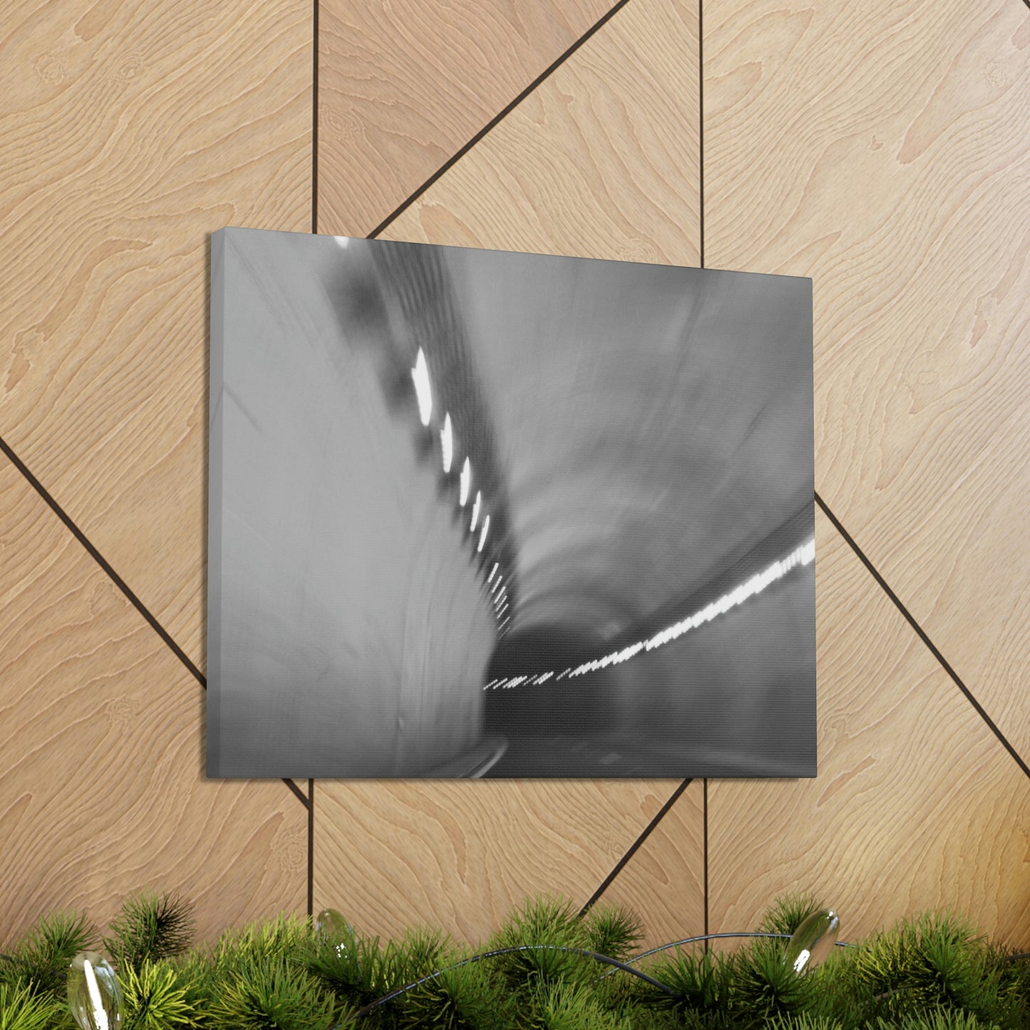 Tunnel Vision Canvas; Grey Scale Photography Canvas