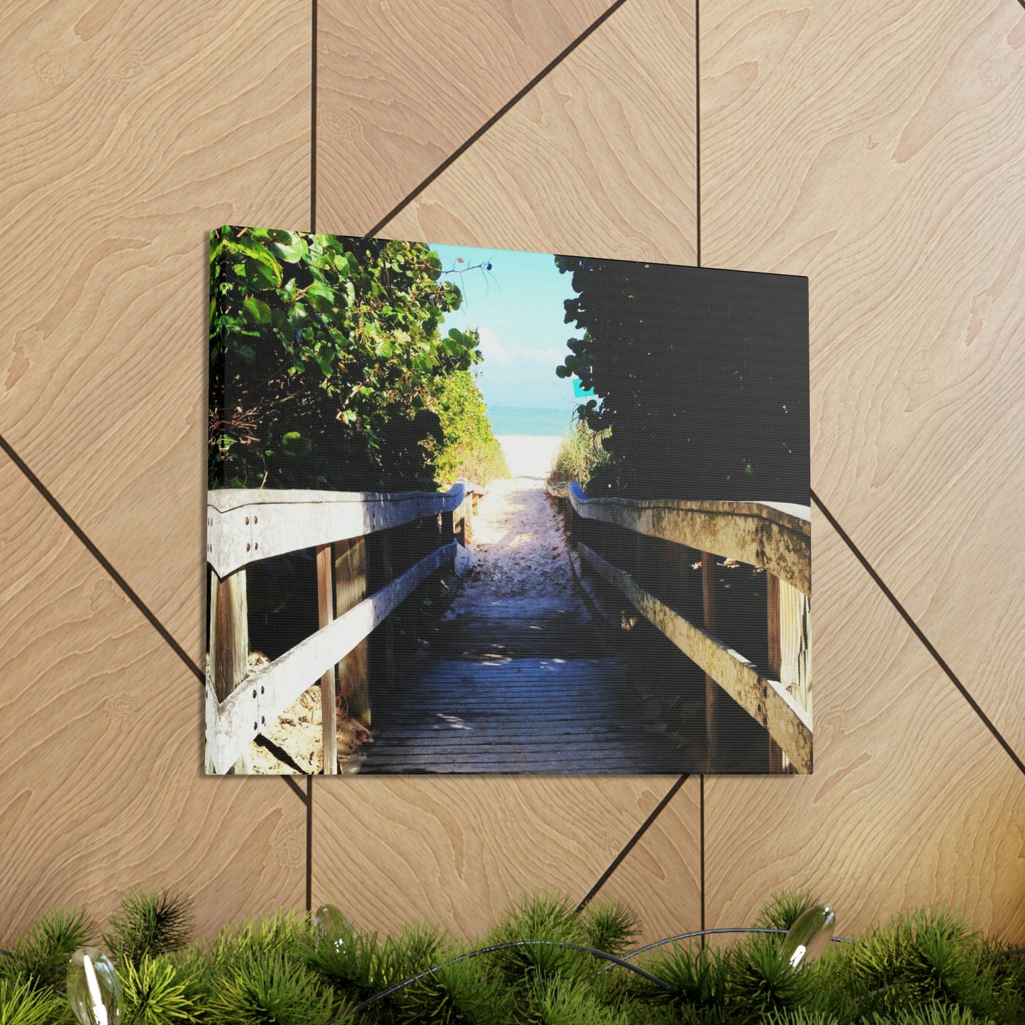 Walk to the Beach Nature Photography Canvas