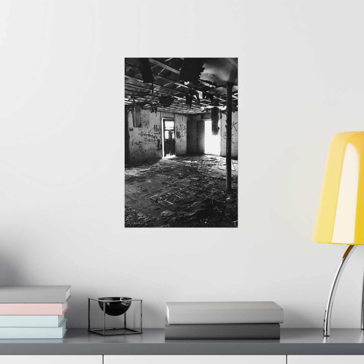 Dirty Beautiful Premium Matte Poster, Grey Scale Photography