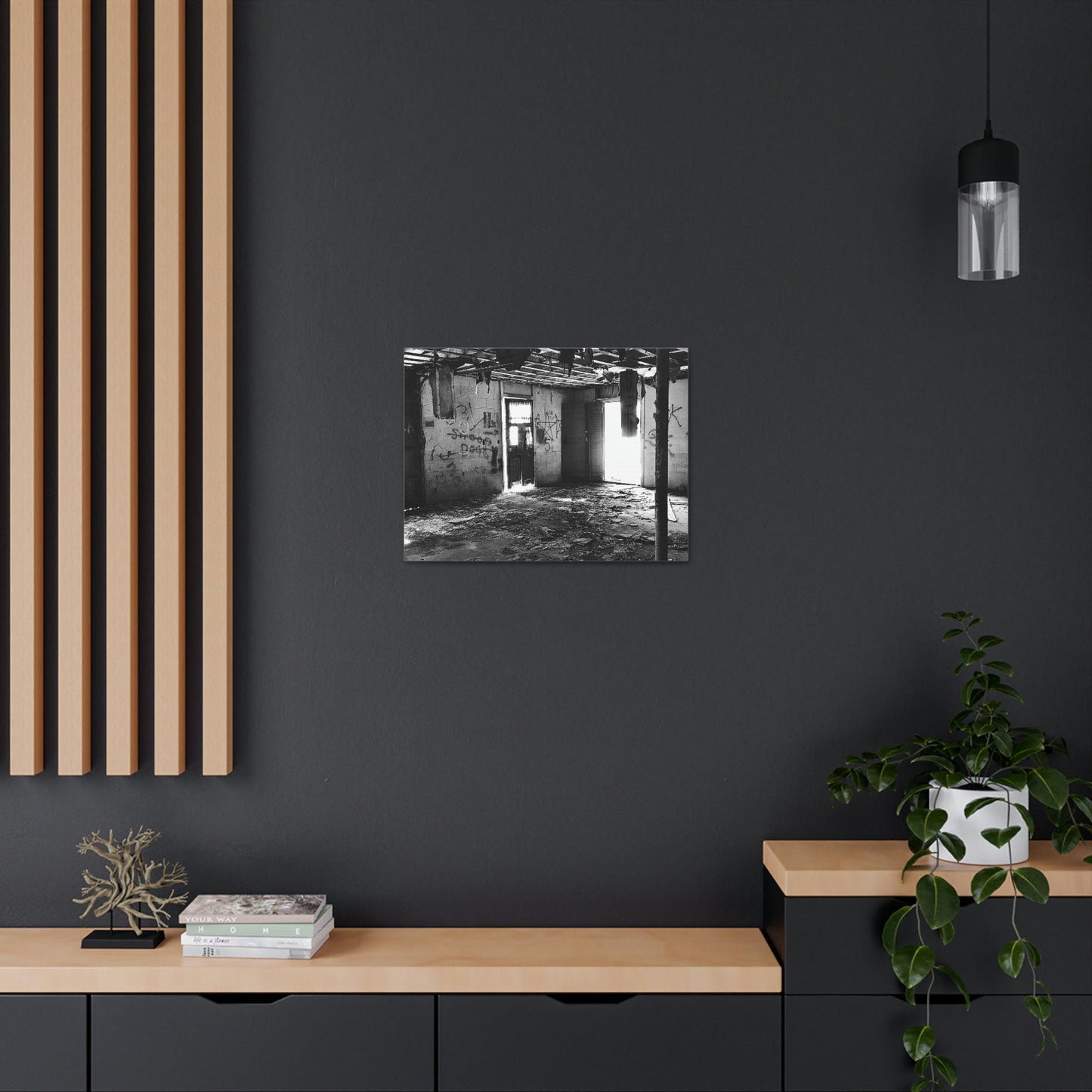 Dirty Beautiful Canvas; Grey Scale Photography Canvas