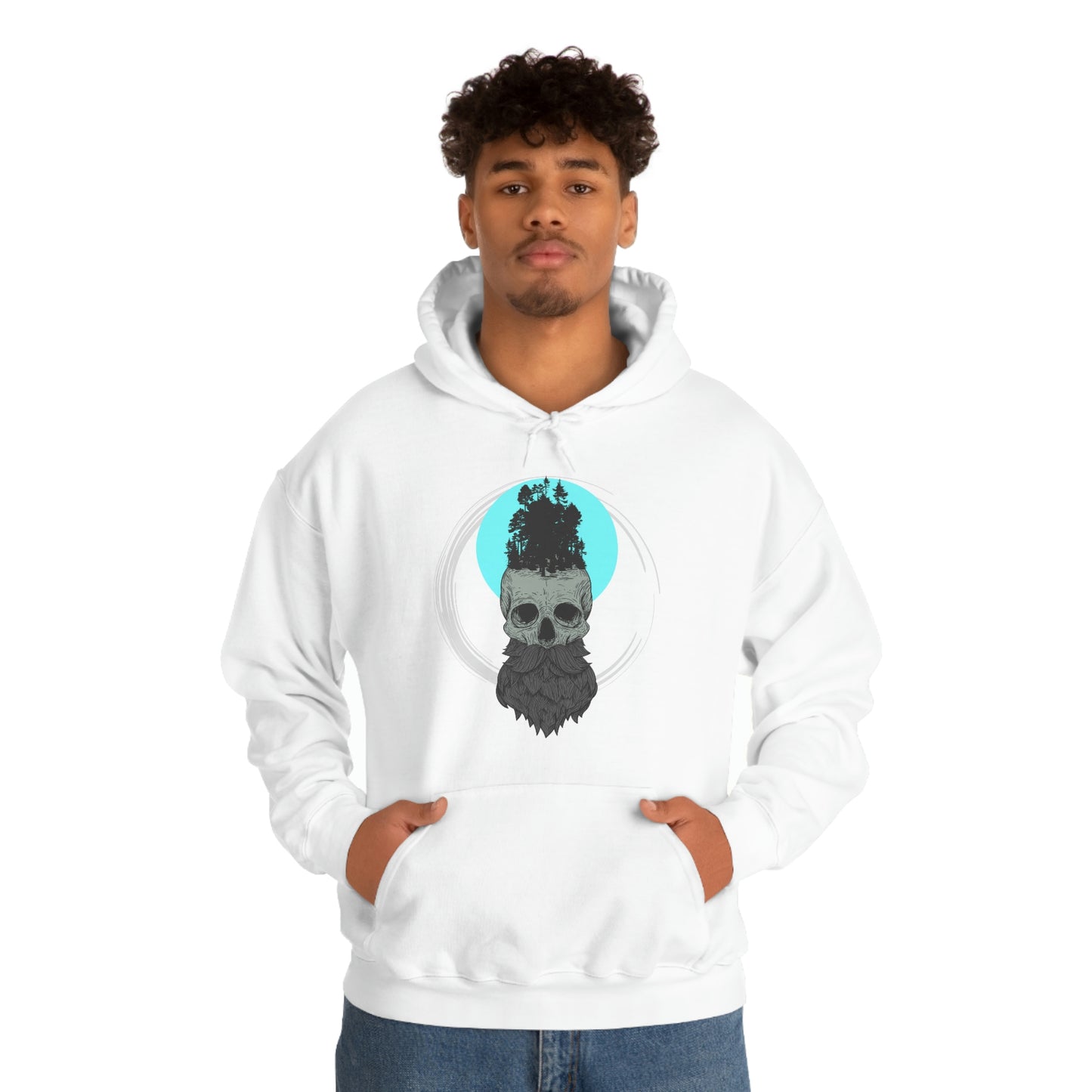 Big and Bearded Hoodie; Bearded Skull Hoodie