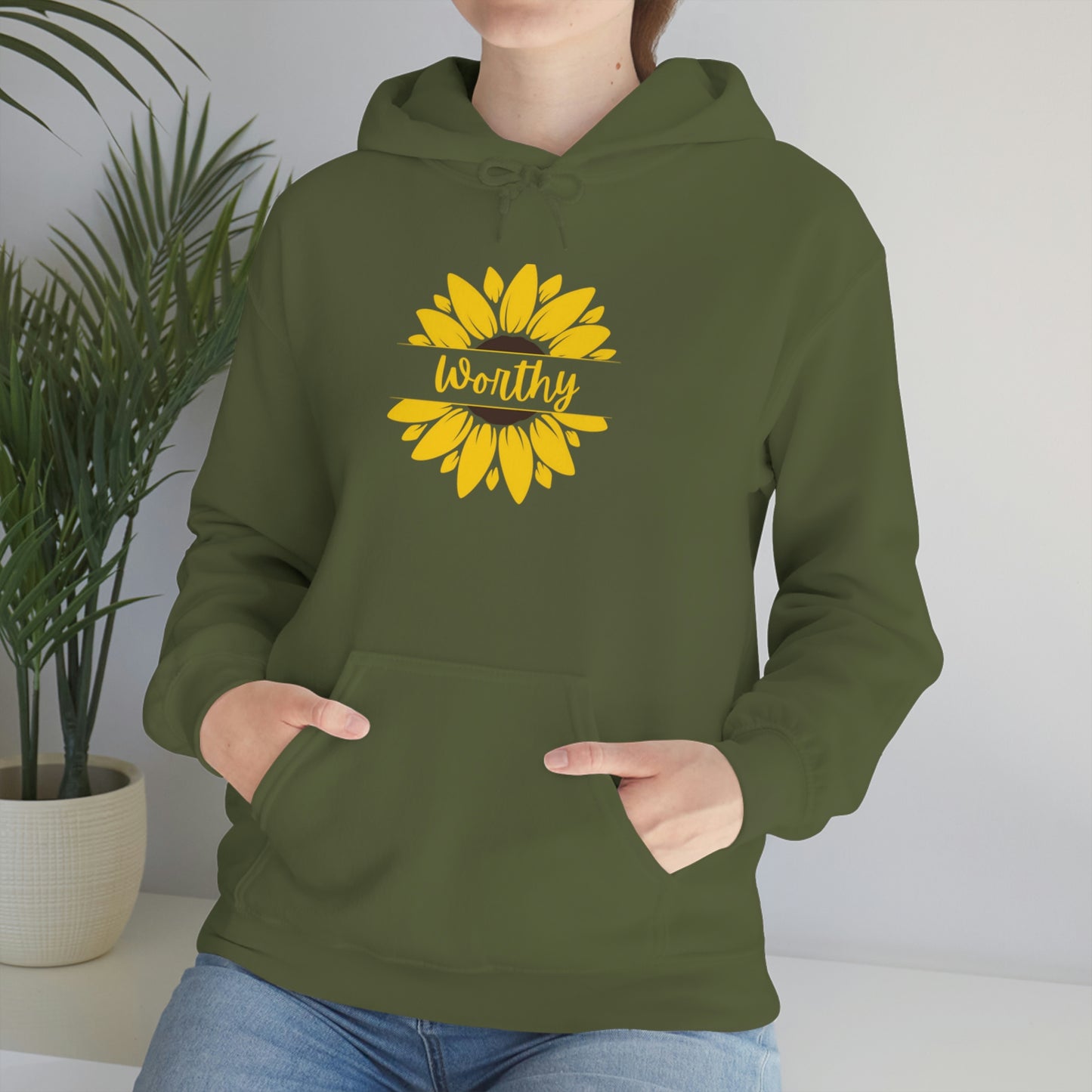 Worthy Sunflower Hooded Sweatshirt; Worthy Sunflower Hoodie