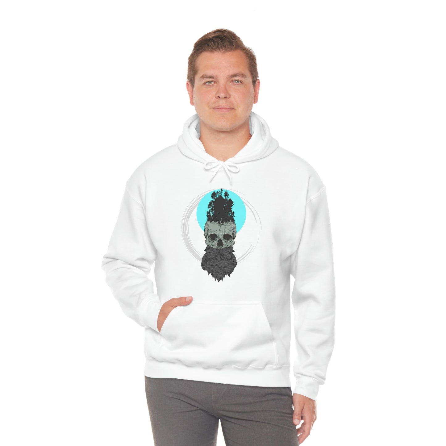 Big and Bearded Hoodie; Bearded Skull Hoodie