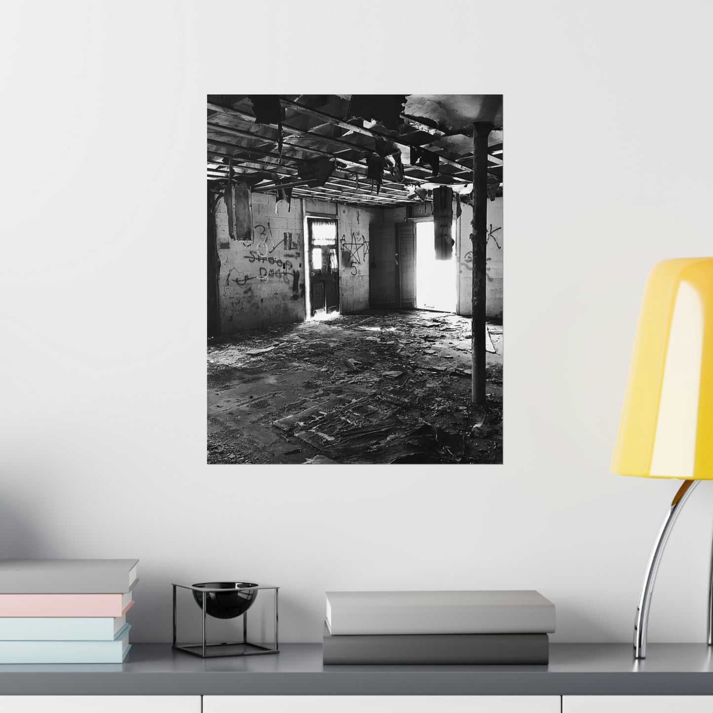 Dirty Beautiful Premium Matte Poster, Grey Scale Photography