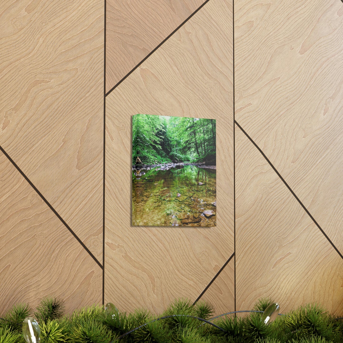 Forest Creek Bed, Nature Photography Canvas