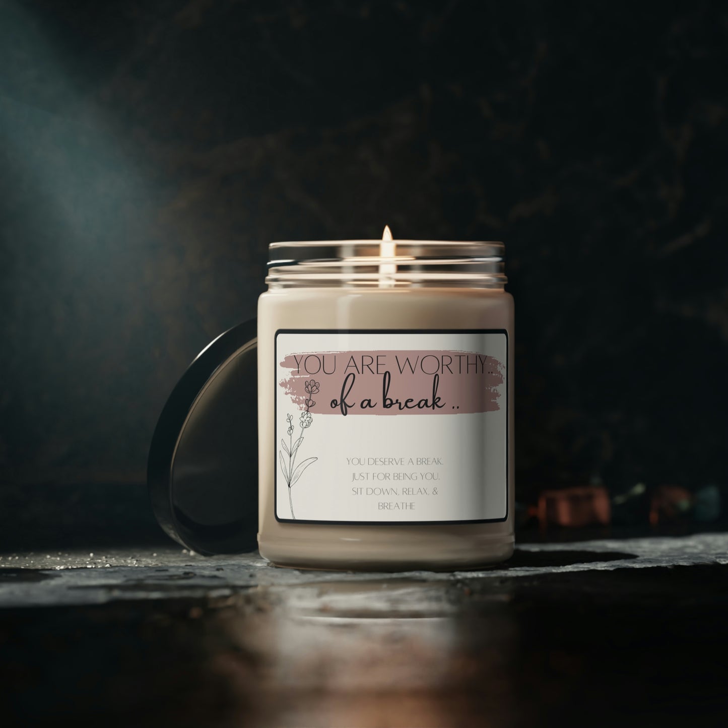 You are Worthy of Break Scented Soy Candle, 9oz