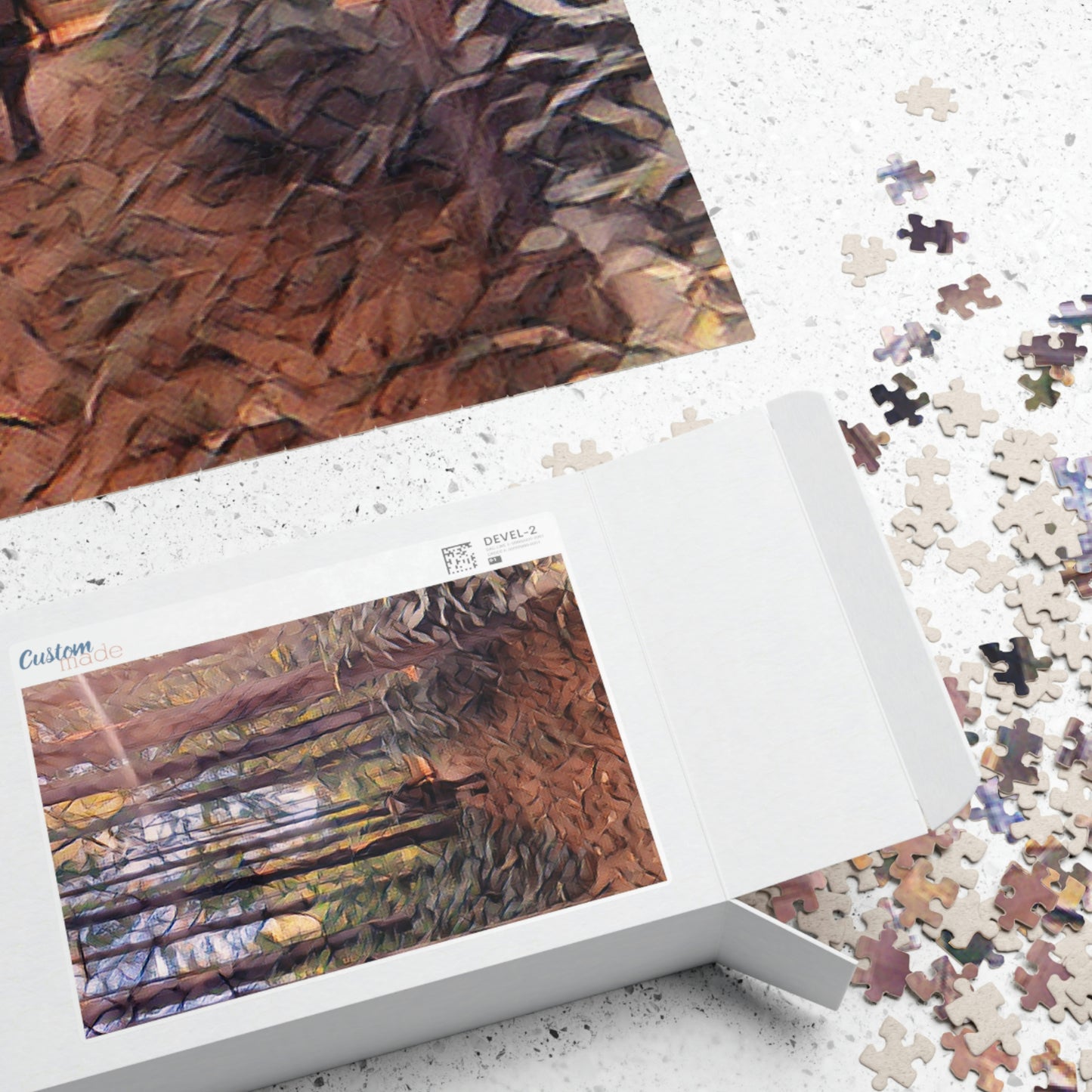 Into The Unknown Puzzle; Nature Print Puzzle: Hiking Print Puzzle