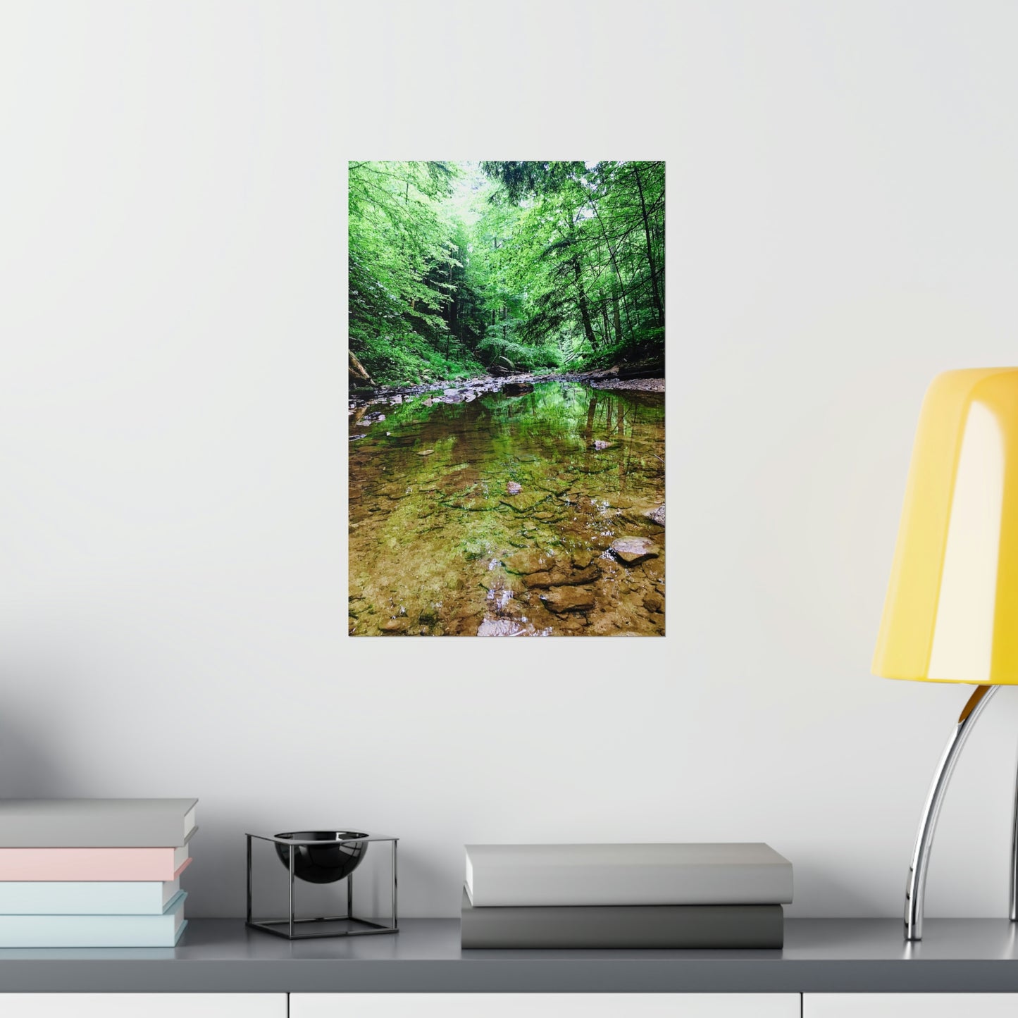 Forest Creek Bed Premium Matte Poster; Nature Photography Poster