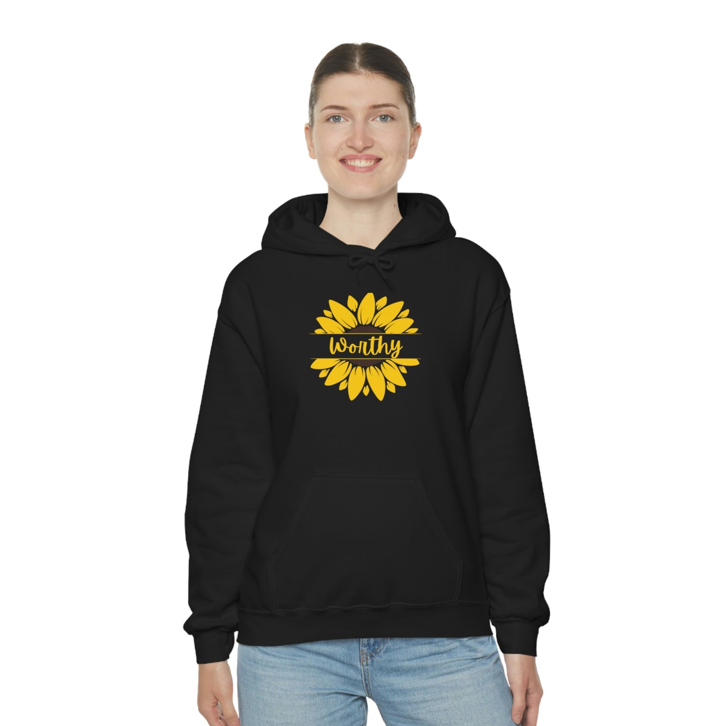 Worthy Sunflower Hooded Sweatshirt; Worthy Sunflower Hoodie