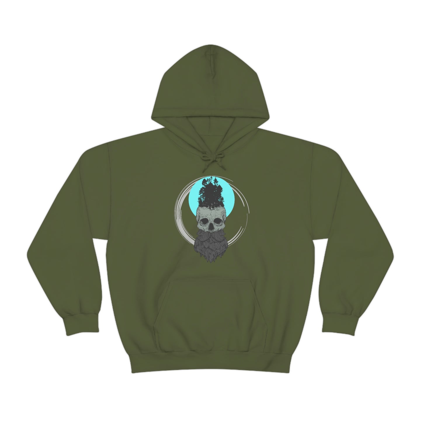 Big and Bearded Hoodie; Bearded Skull Hoodie