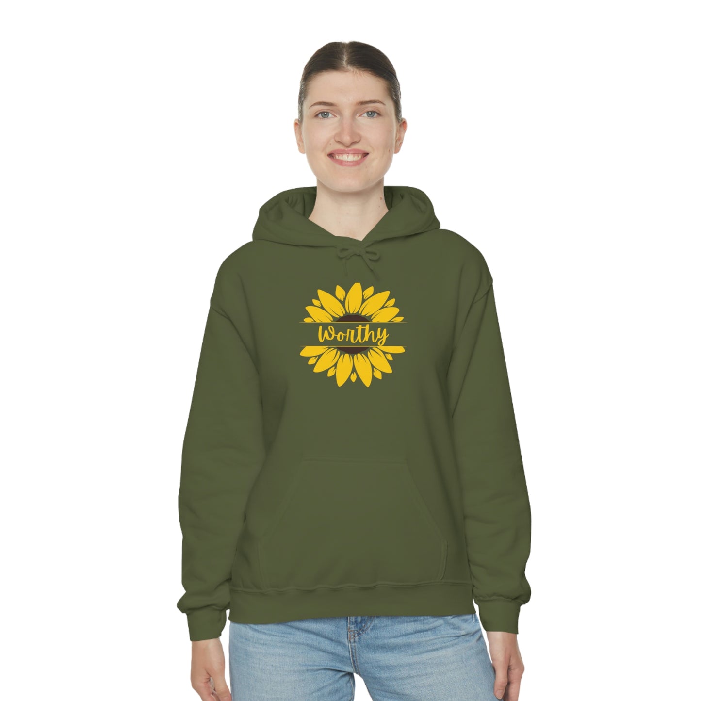 Worthy Sunflower Hooded Sweatshirt; Worthy Sunflower Hoodie