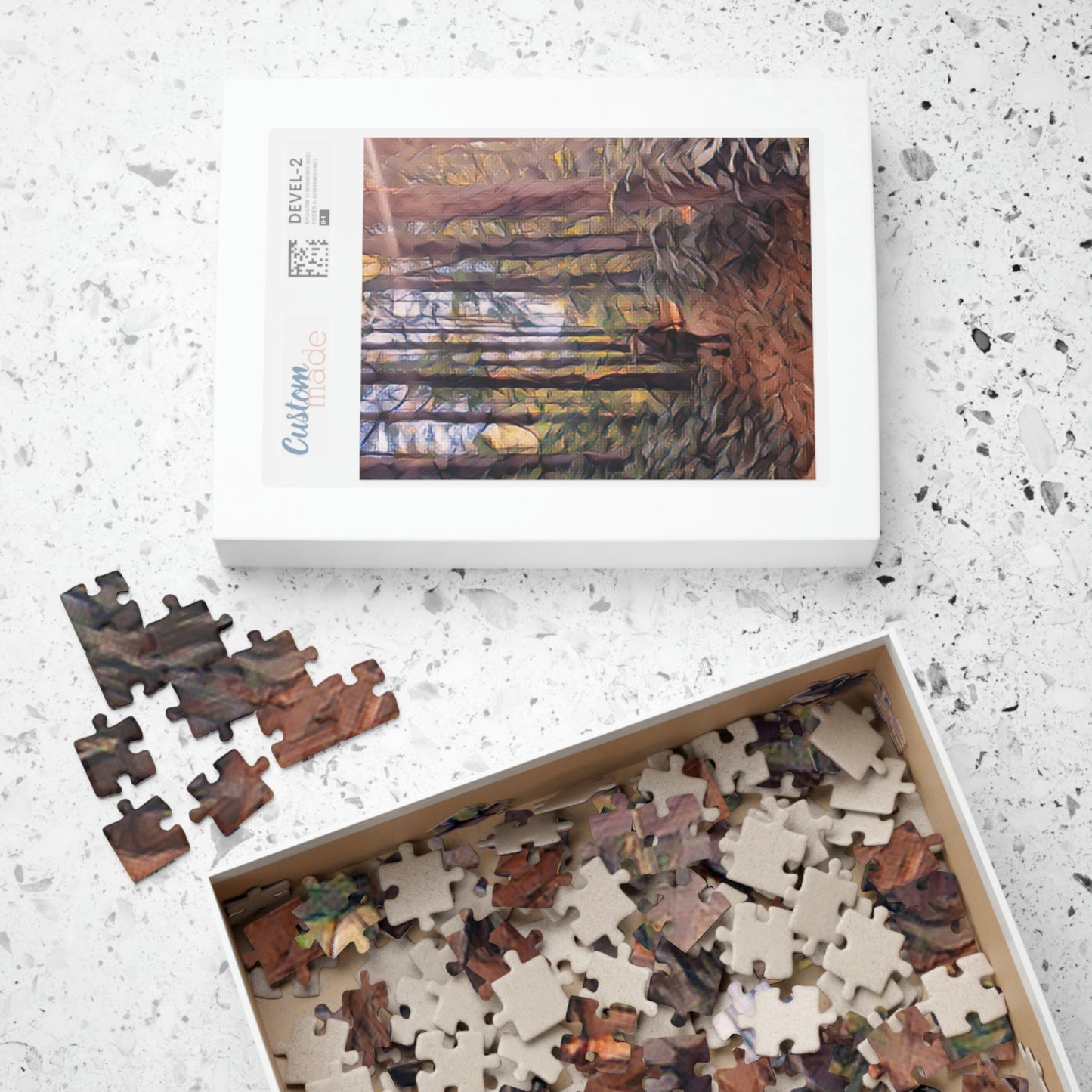 Into The Unknown Puzzle; Nature Print Puzzle: Hiking Print Puzzle