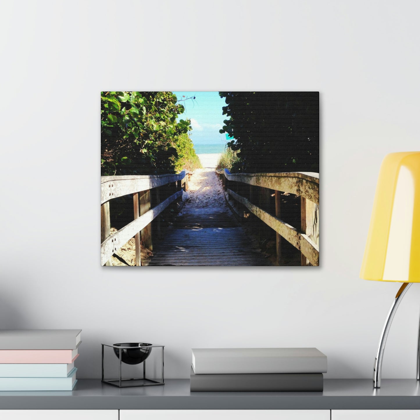 Walk to the Beach Nature Photography Canvas