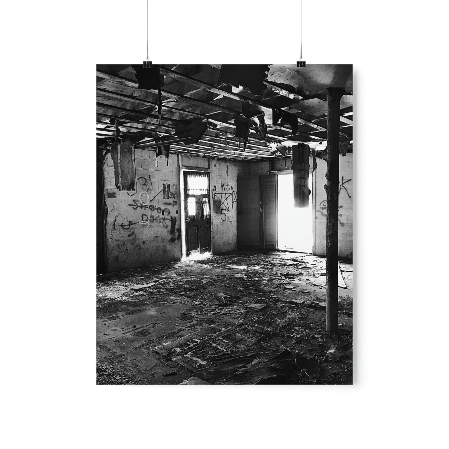 Dirty Beautiful Premium Matte Poster, Grey Scale Photography