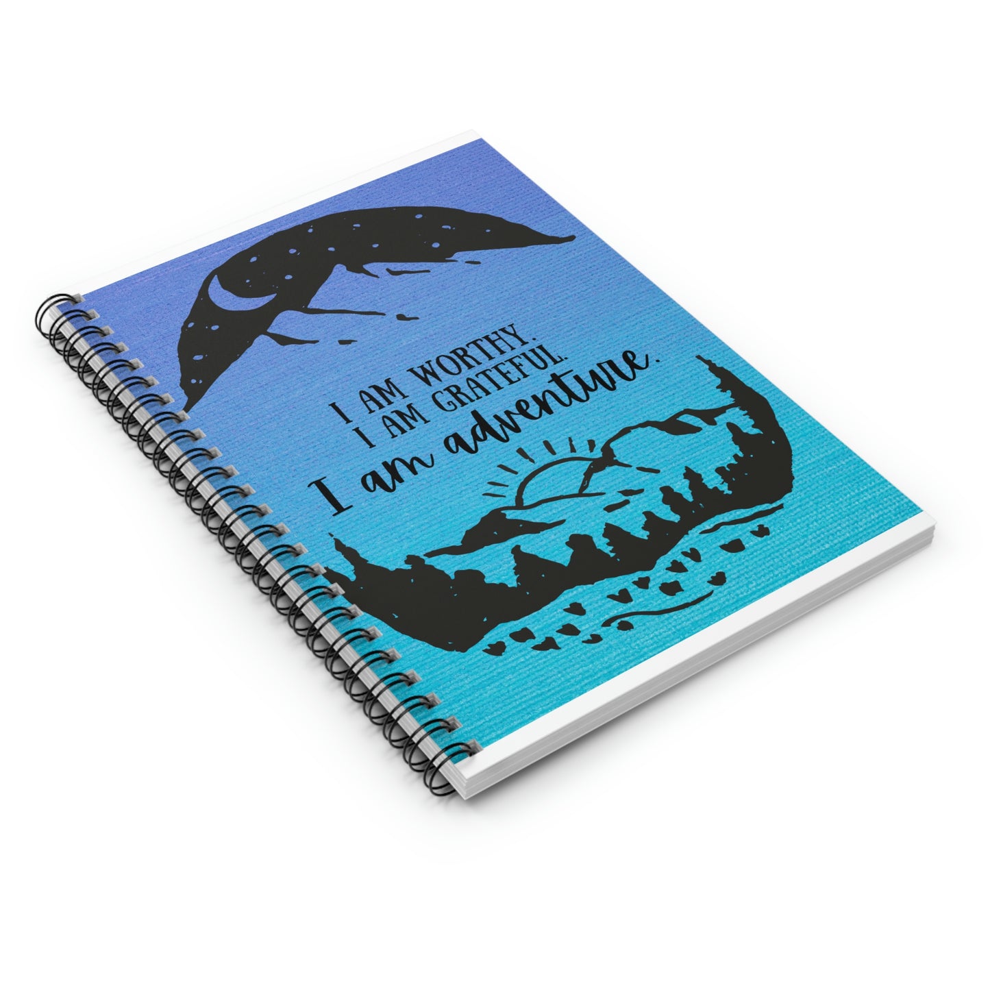 I am Worthy, I am Grateful, I am Adventure Journal; Spiral Notebook; Durable Adventure Journal