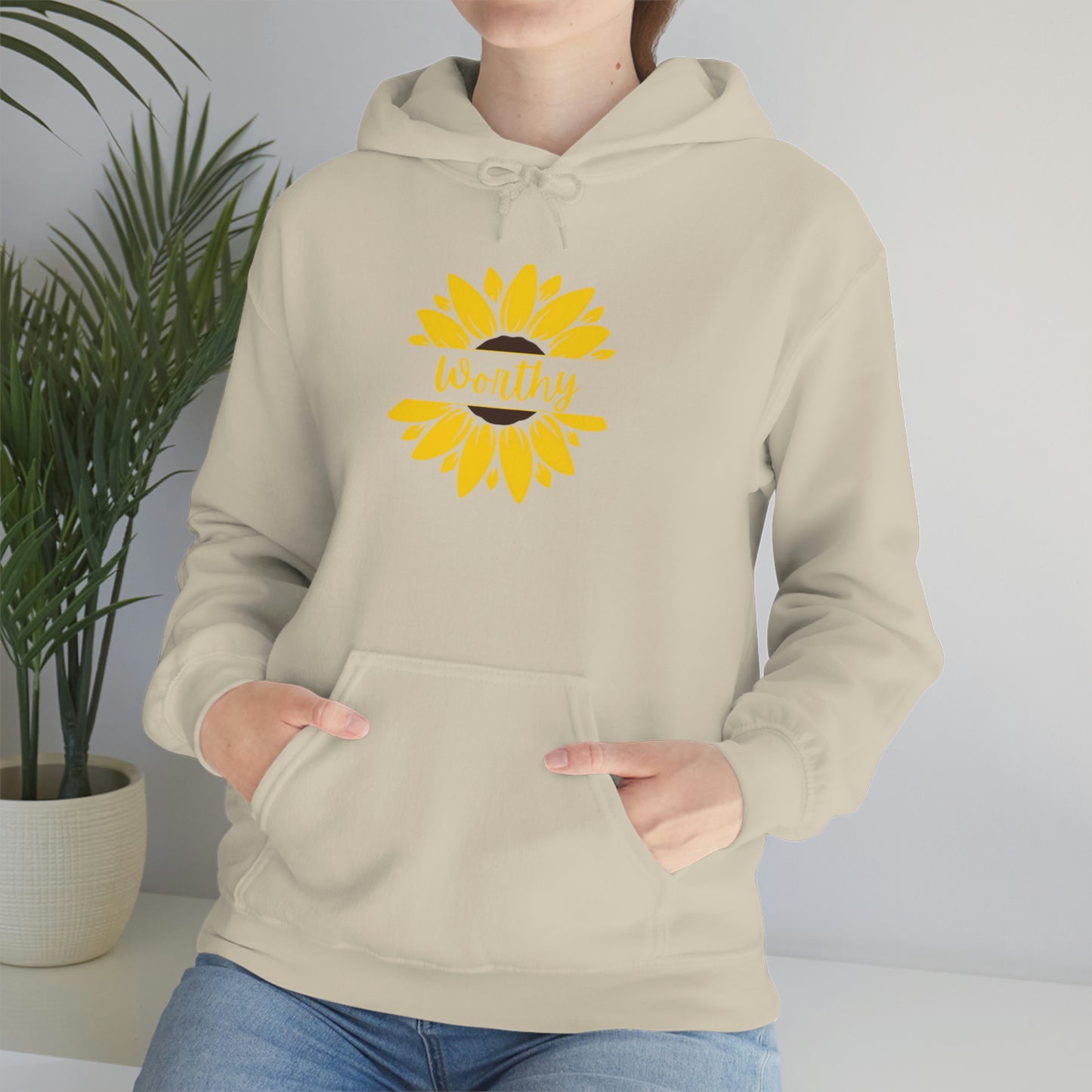 Worthy Sunflower Hooded Sweatshirt; Worthy Sunflower Hoodie