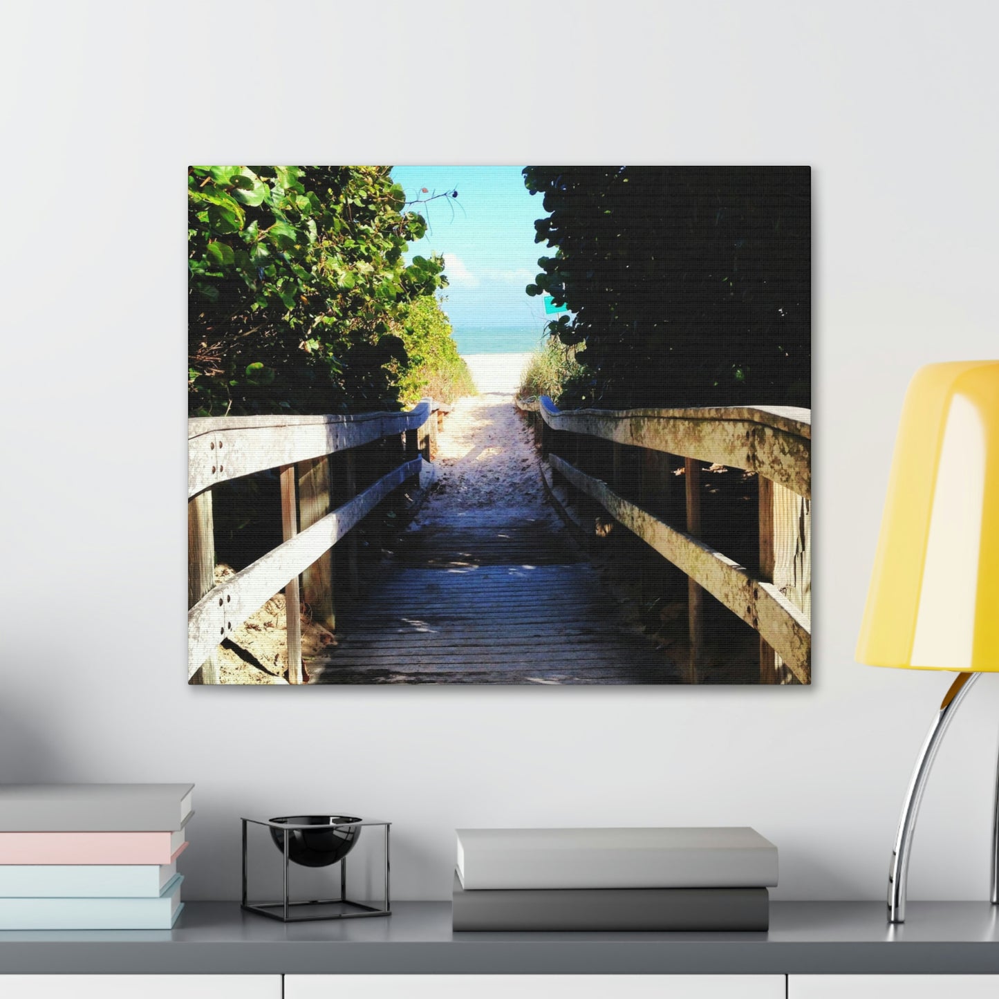 Walk to the Beach Nature Photography Canvas