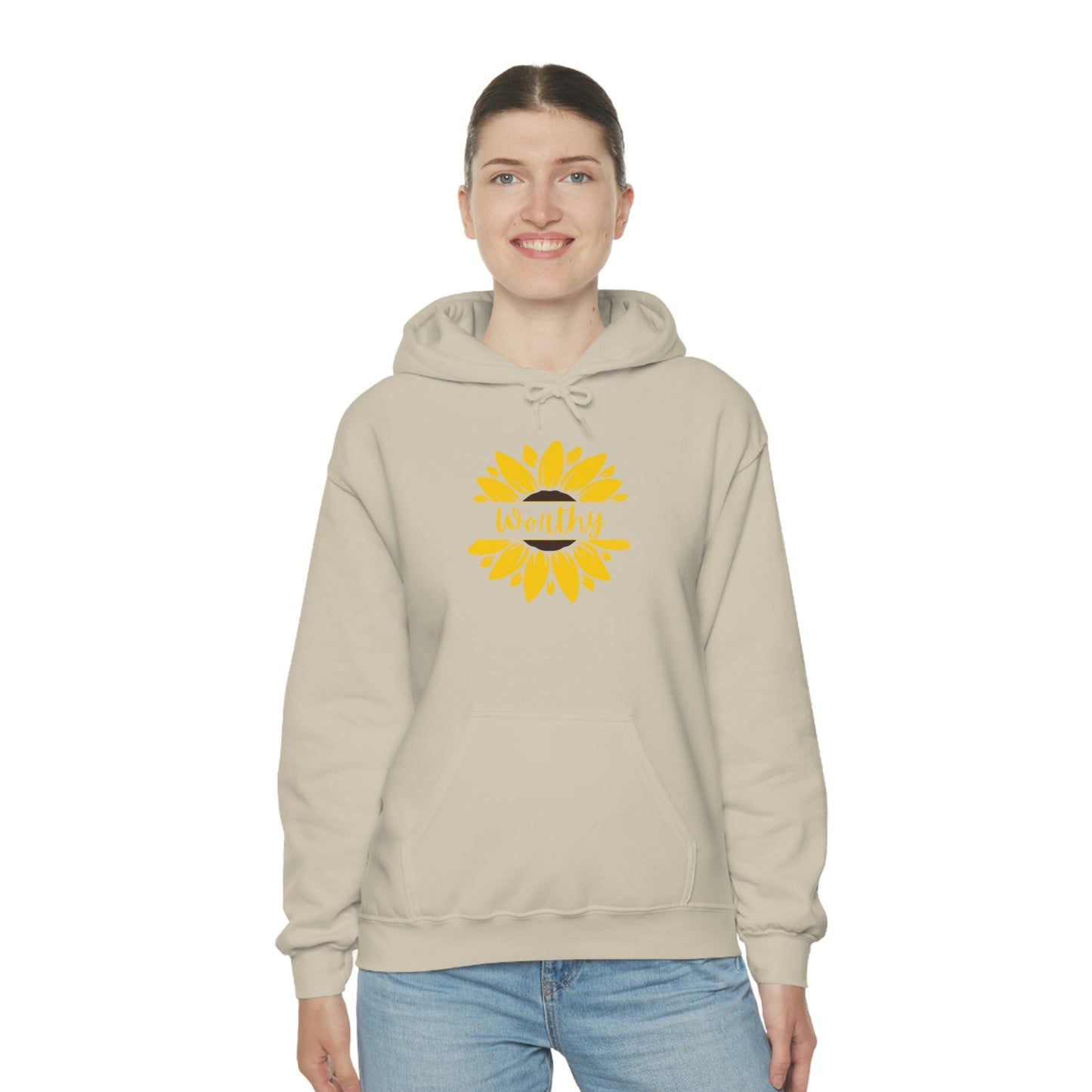 Worthy Sunflower Hooded Sweatshirt; Worthy Sunflower Hoodie