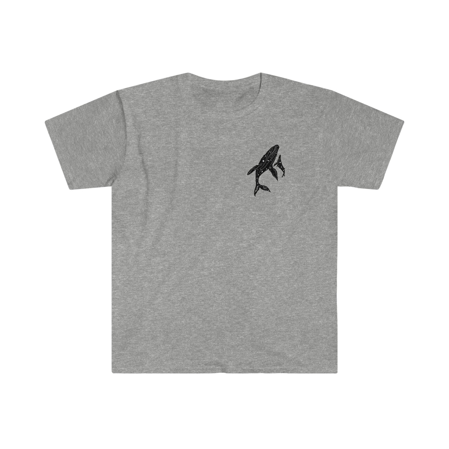 Whale Softstyle Shirt; Whale is Always There; Unisex T-Shirt