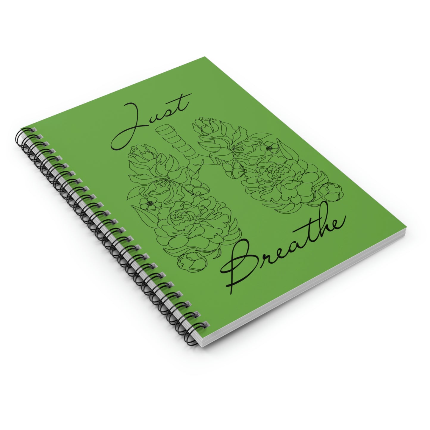 Just Breathe Spiral Notebook, Journal