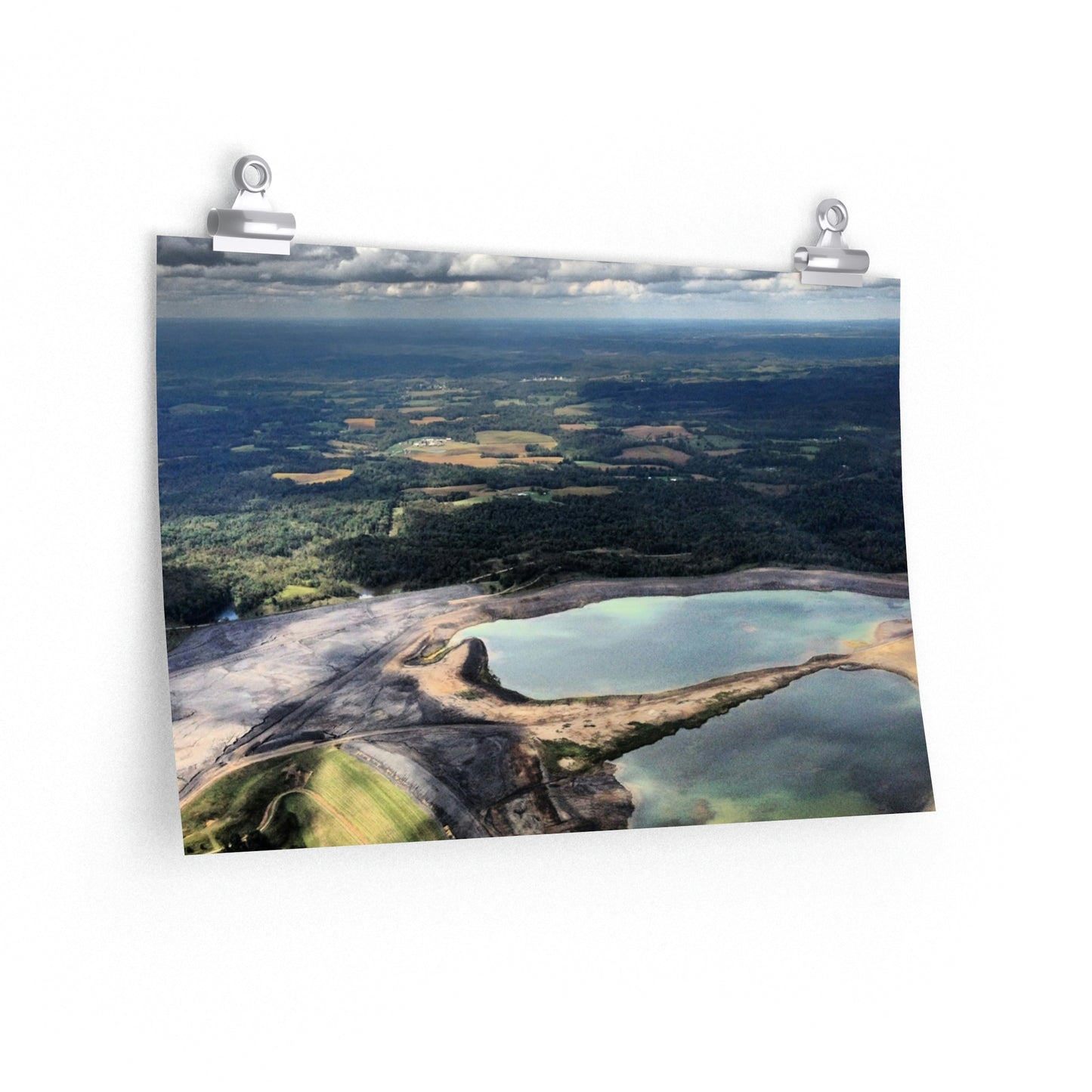 Sky View Premium Matte Poster, Aerial Photography Poster