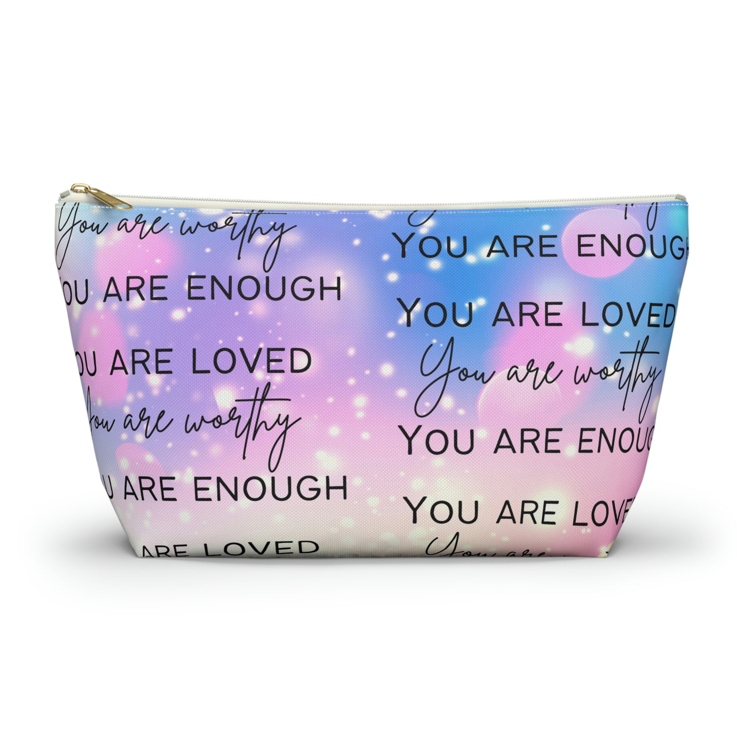 You Are... Worthy, Enough, Loved Mermaid Cosmetic/Travel Bag