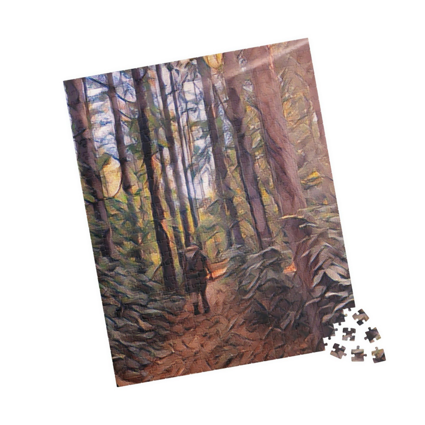 Into The Unknown Puzzle; Nature Print Puzzle: Hiking Print Puzzle