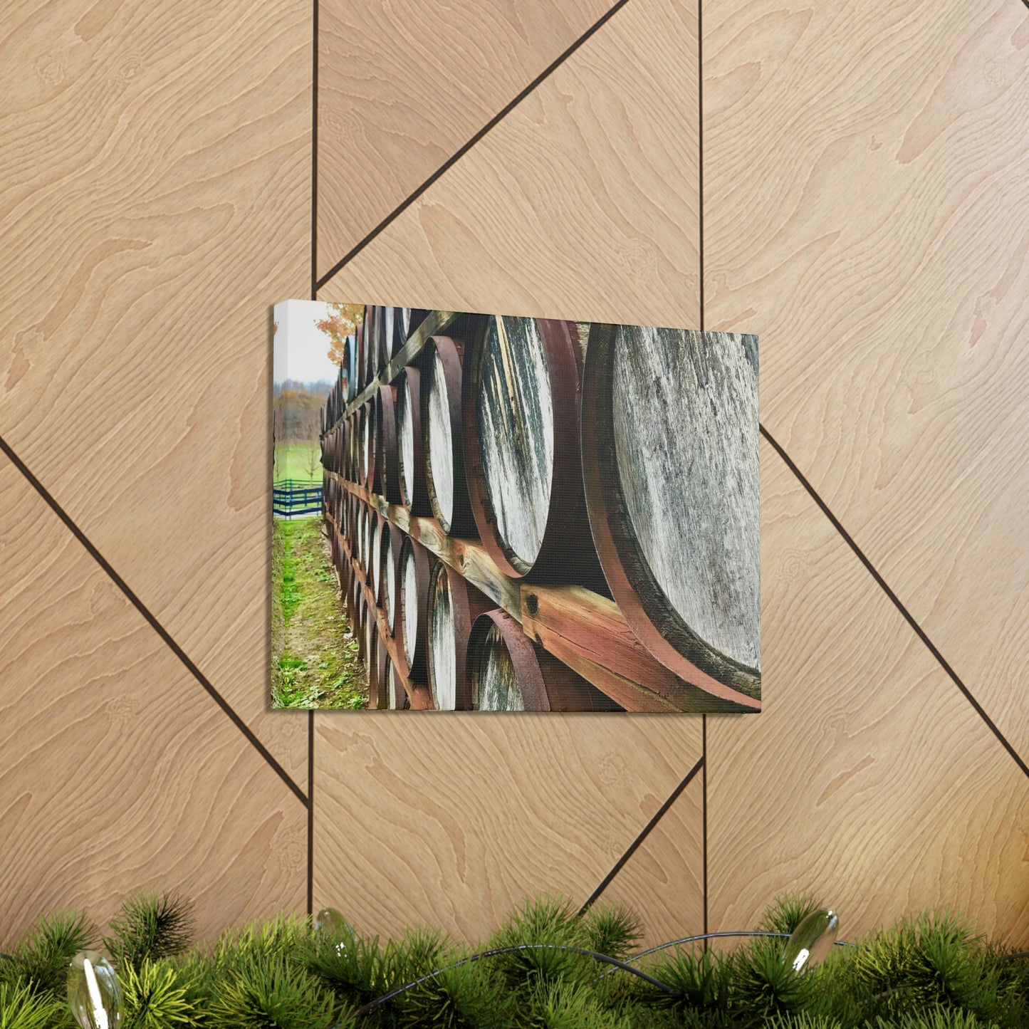 Wine Barrel Canvas; Photography Print Canvas