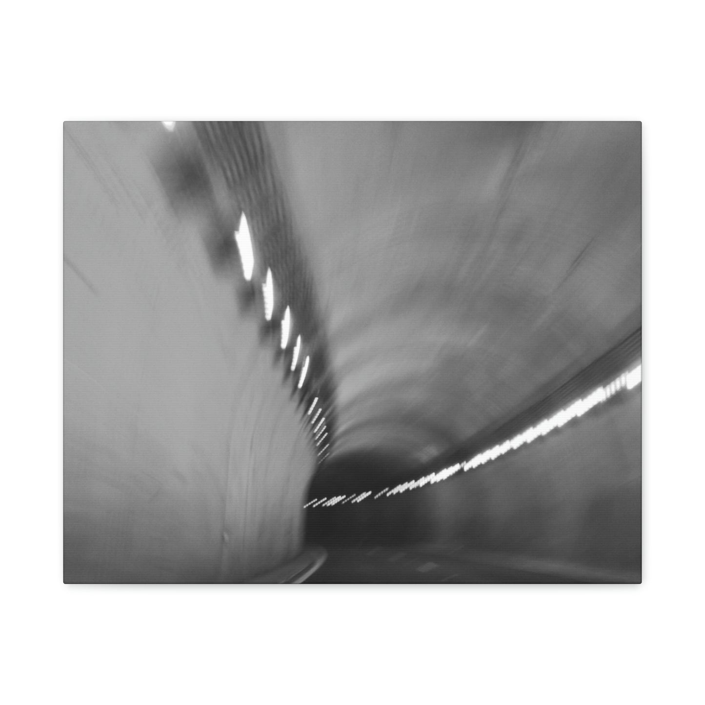 Tunnel Vision Canvas; Grey Scale Photography Canvas